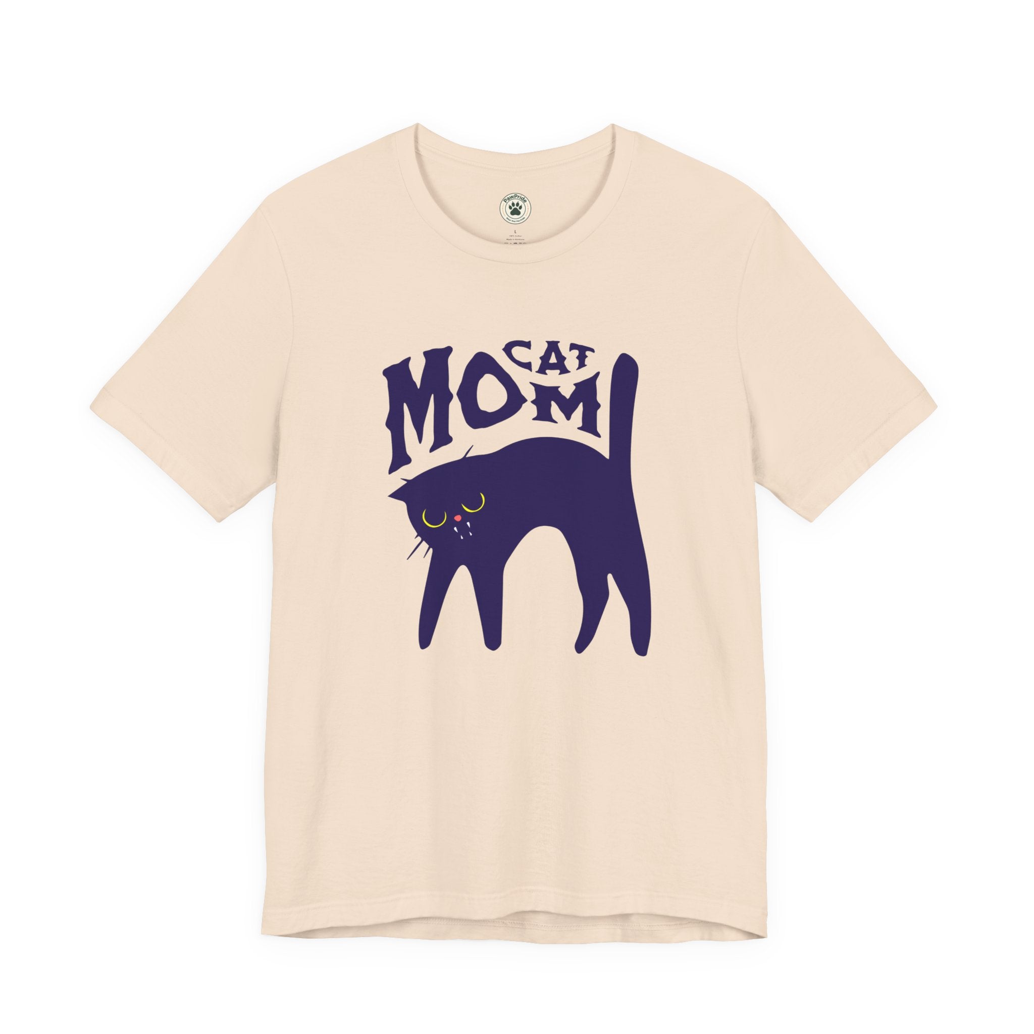 Cat Mom Graphic Tee — Cute Black Cat Illustration
