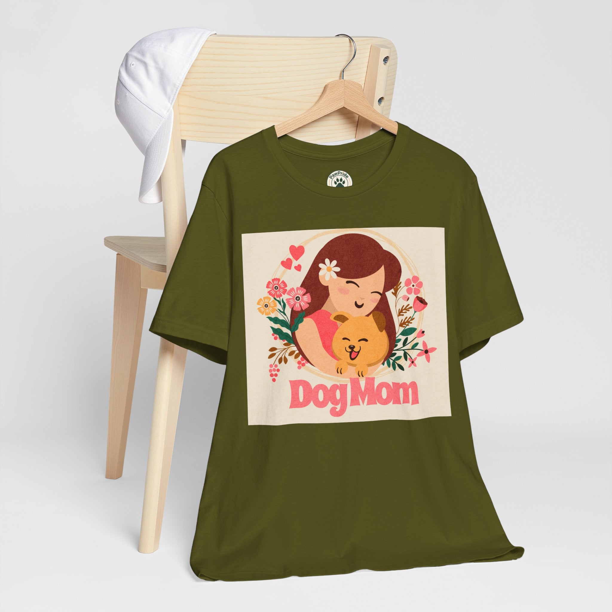 Dog Mom T-Shirt — Cute Floral Dog Mom Tee