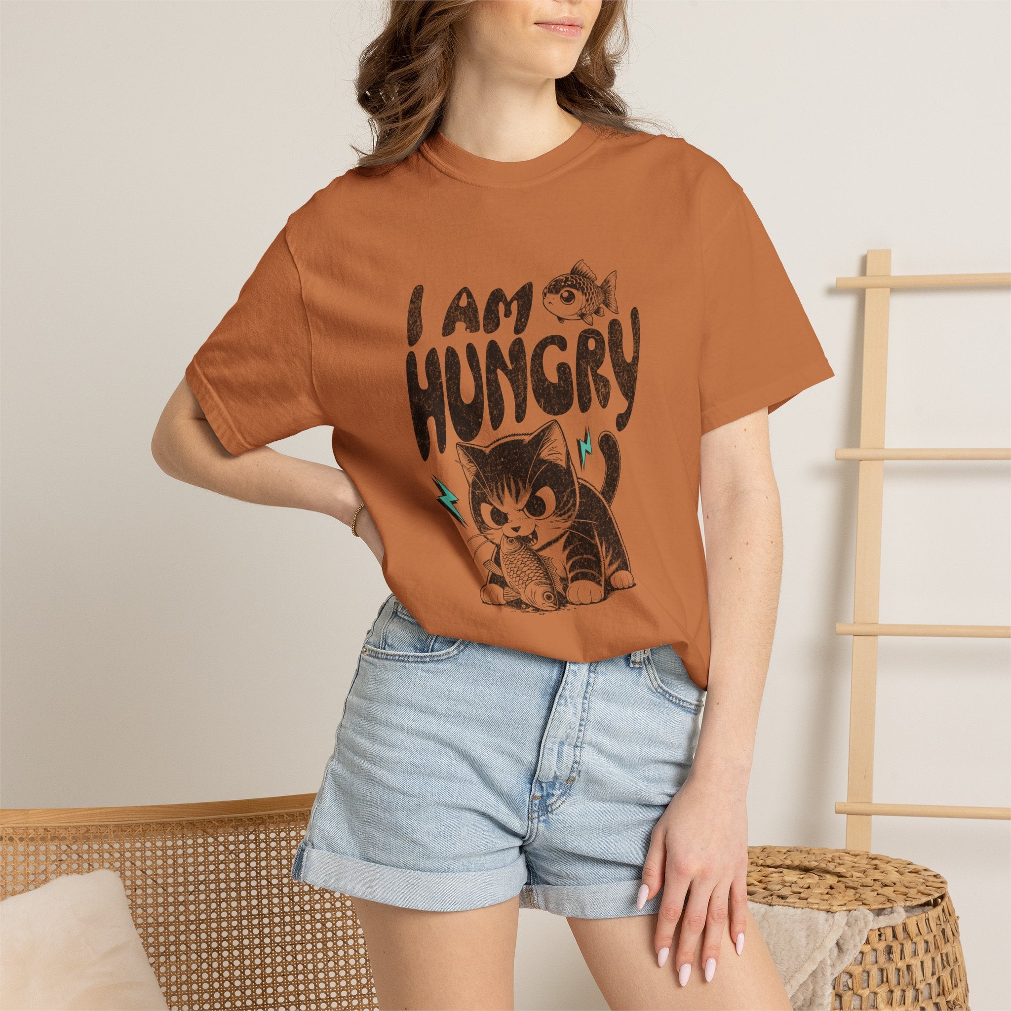 I Am Hungry Cat T-Shirt — Cute Kitten Graphic Tee