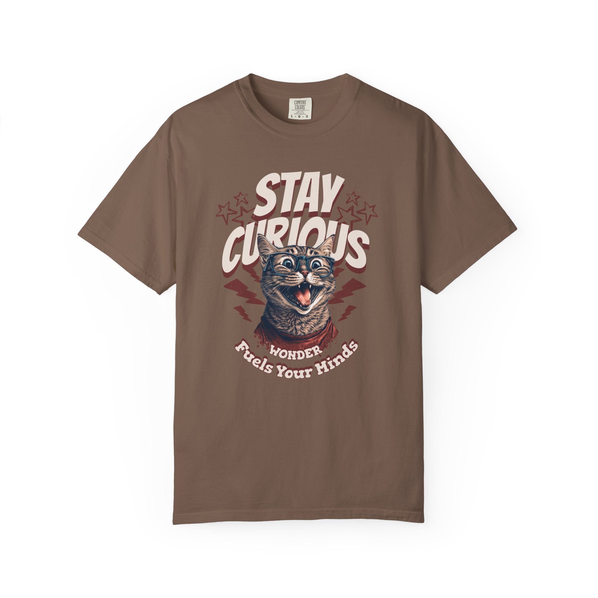 Stay Curious Cat T-Shirt — Vintage Retro Cat Graphic Tee