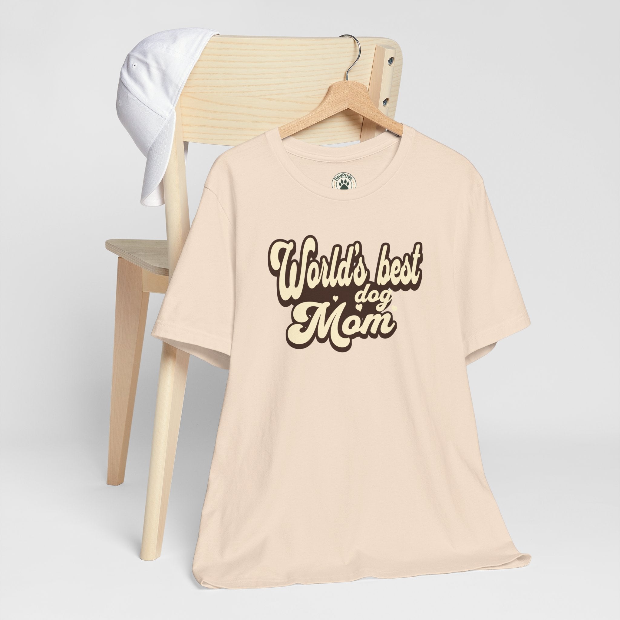 World's Best Dog Mom T-Shirt — Retro Script Pet Mom Tee