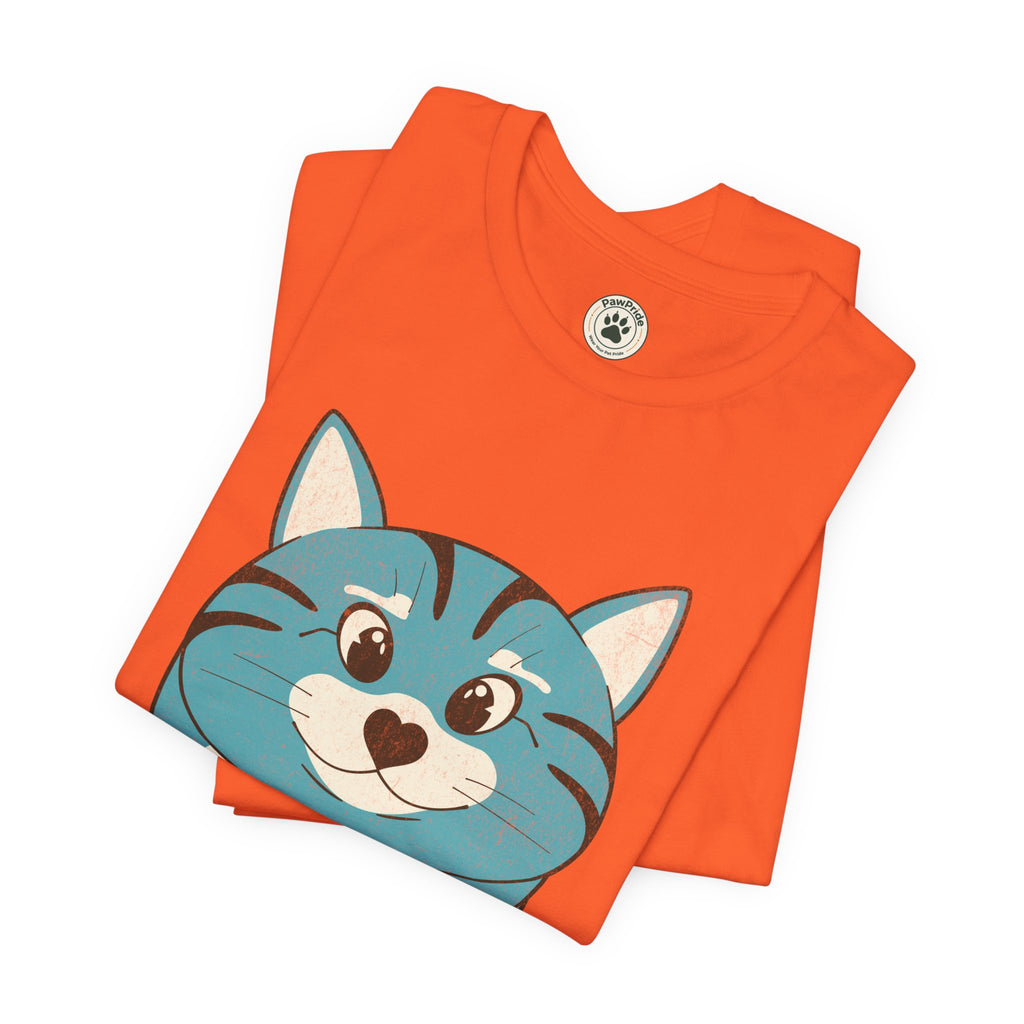 My Cat Rules T-Shirt — Cute Blue Cat Graphic Tee for Cat Lovers