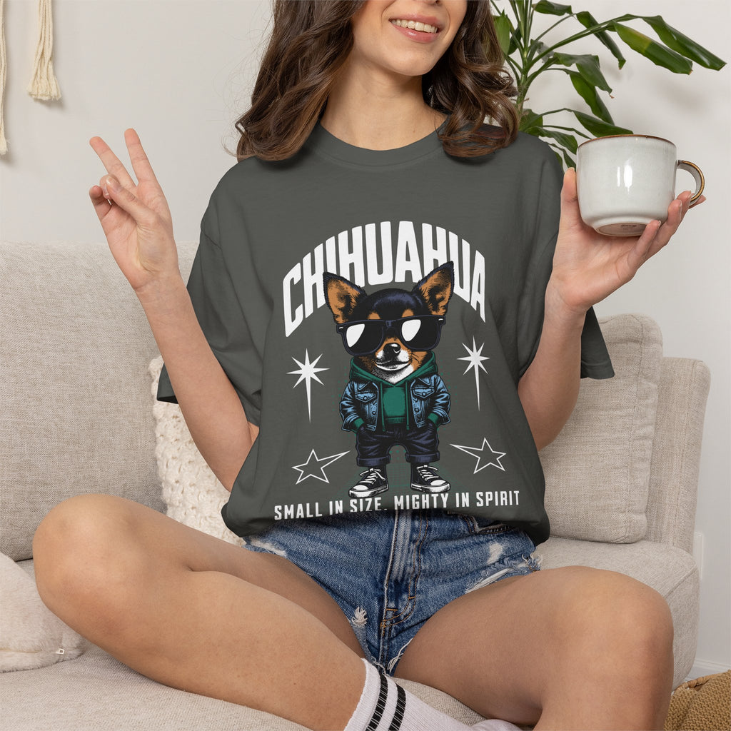 Chihuahua 'Small in Size, Mighty in Spirit' Graphic T-Shirt