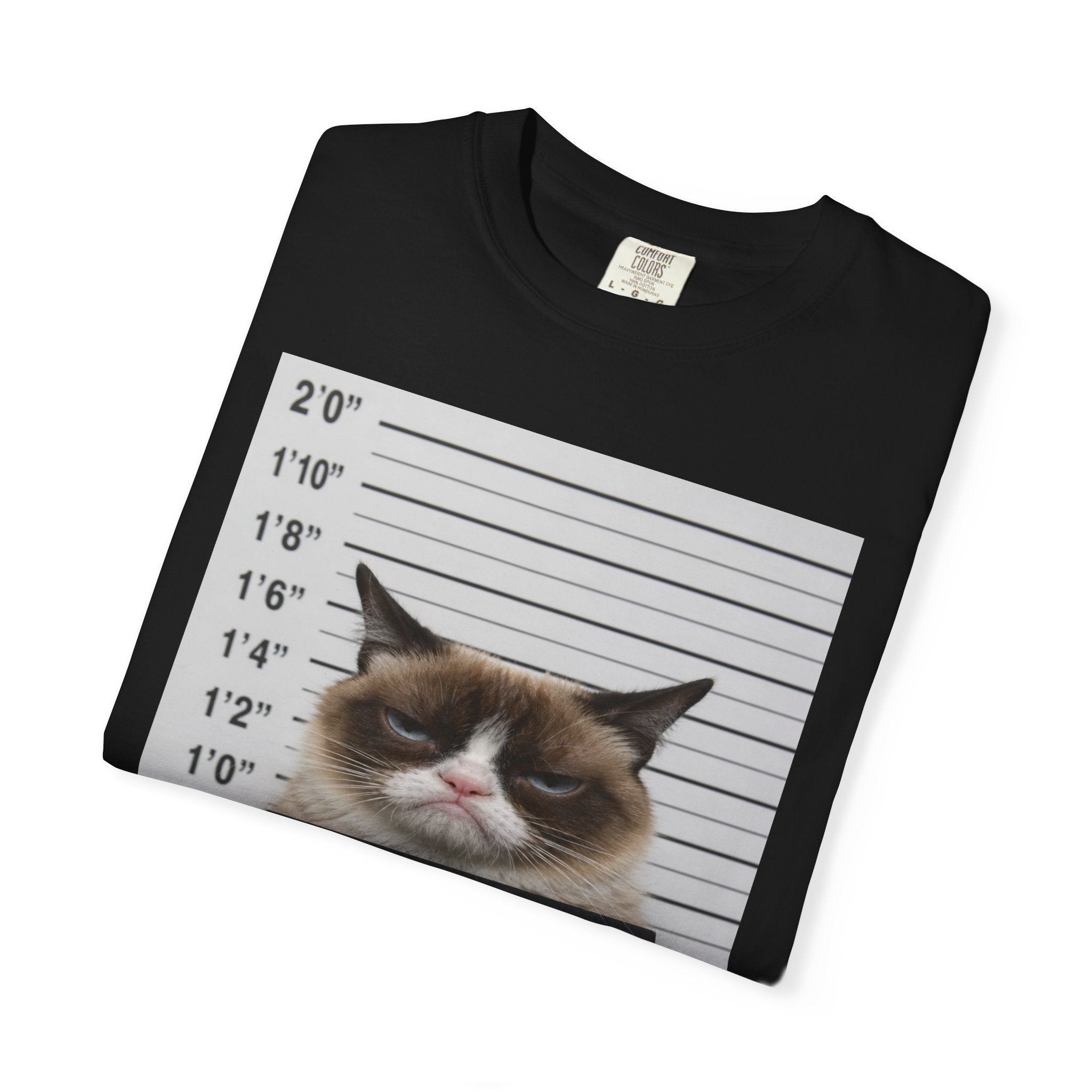 Grumpy Cat Mugshot T‑Shirt — "I Hate People" Graphic Tee