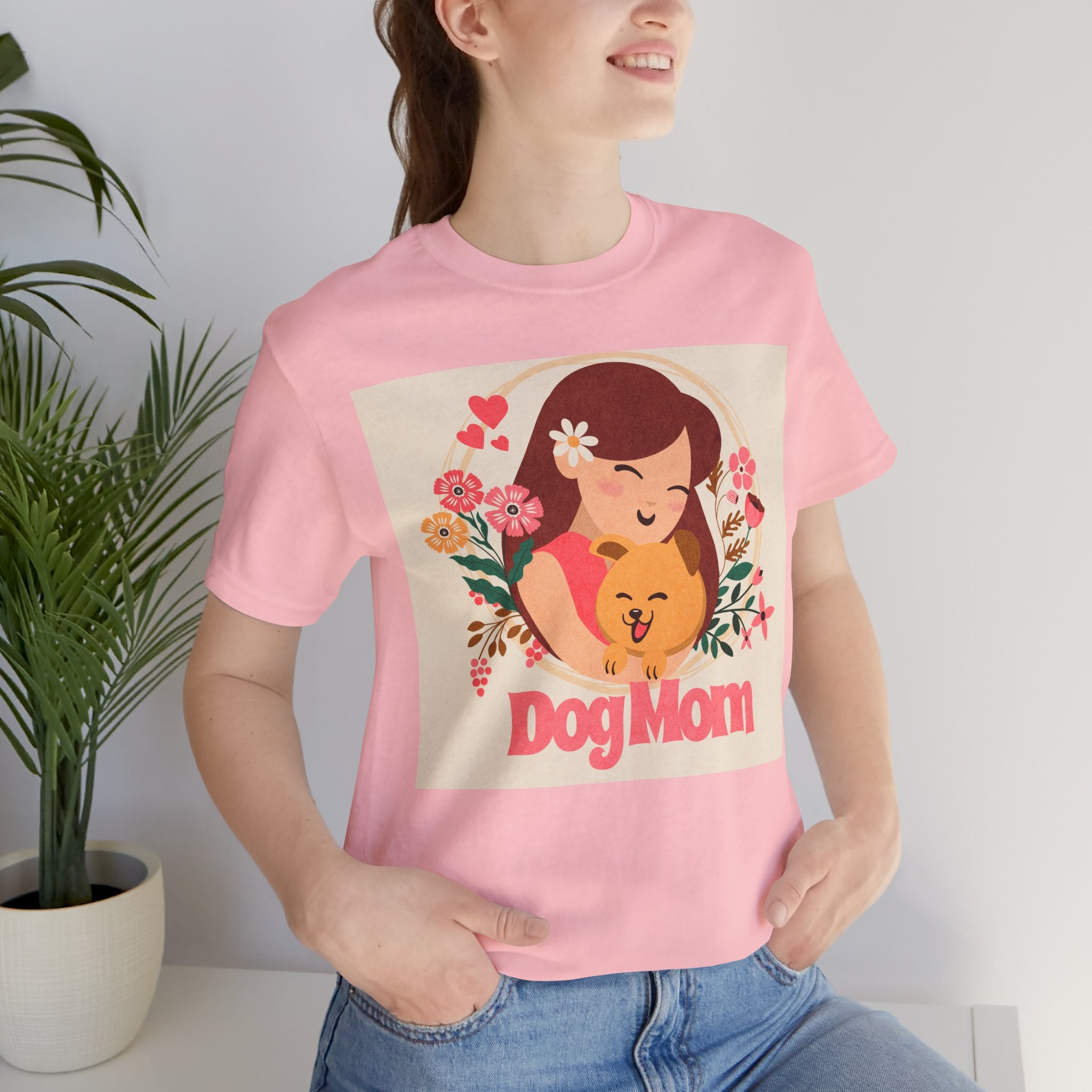 Dog Mom T-Shirt — Cute Floral Dog Mom Tee