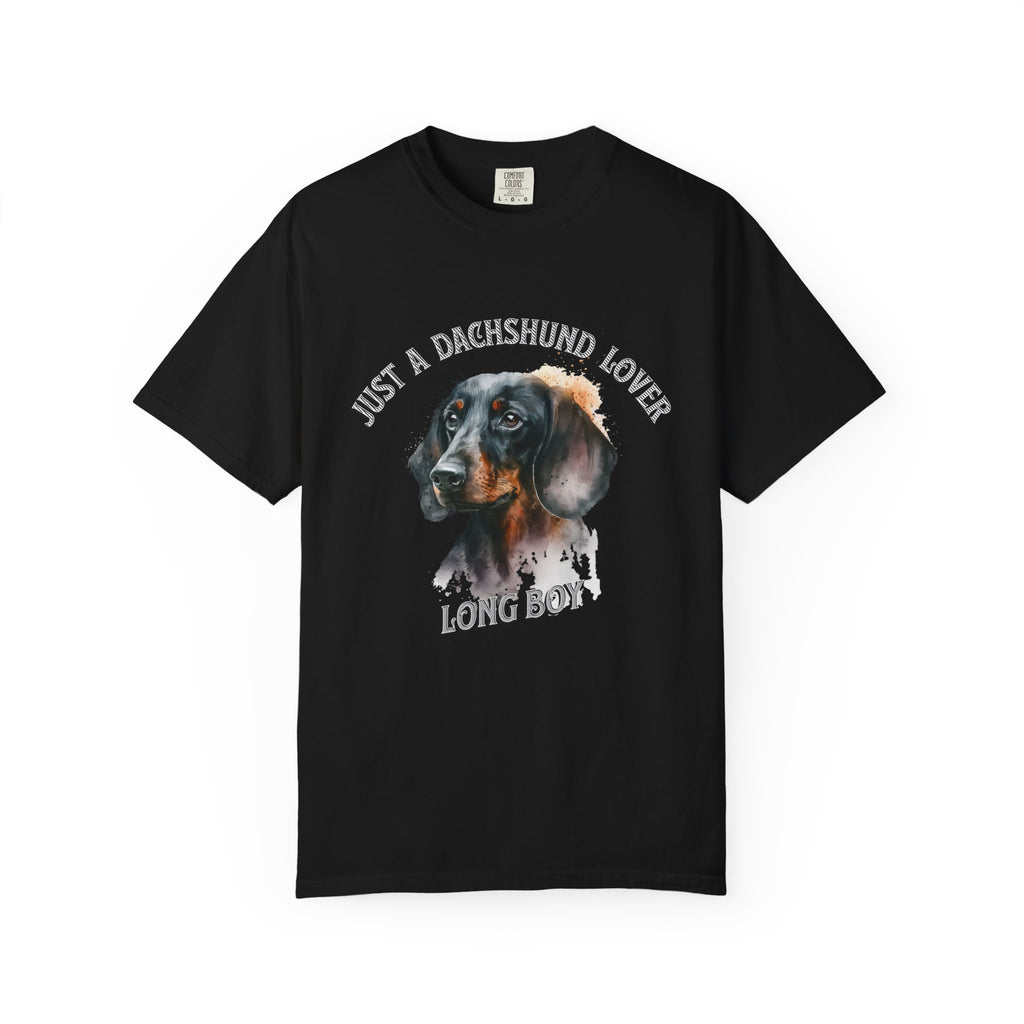 Dachshund Lover T‑Shirt — "Just a Dachshund Lover, Long Boy" Graphic Tee