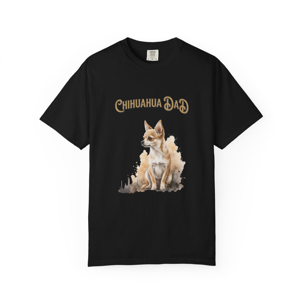 Chihuahua Dad T-Shirt — Watercolor Chihuahua Dad Tee for Dog Lovers