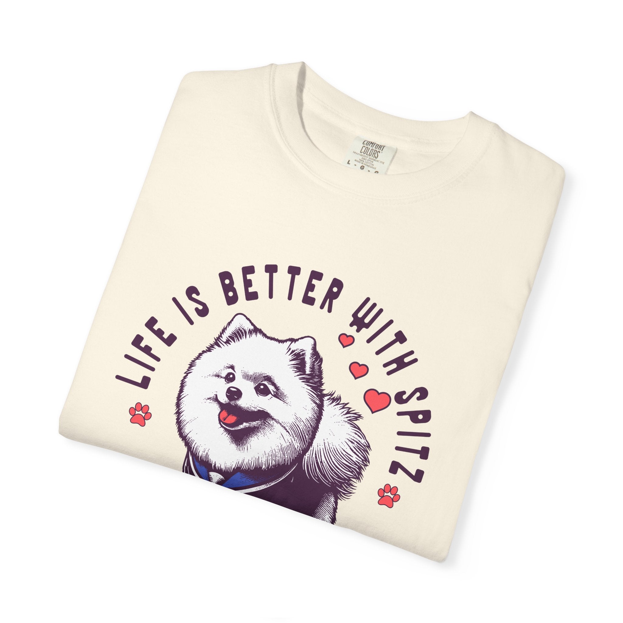 Spitz Love T-Shirt — "Life Is Better With Spitz" Cute Dog Graphic Tee