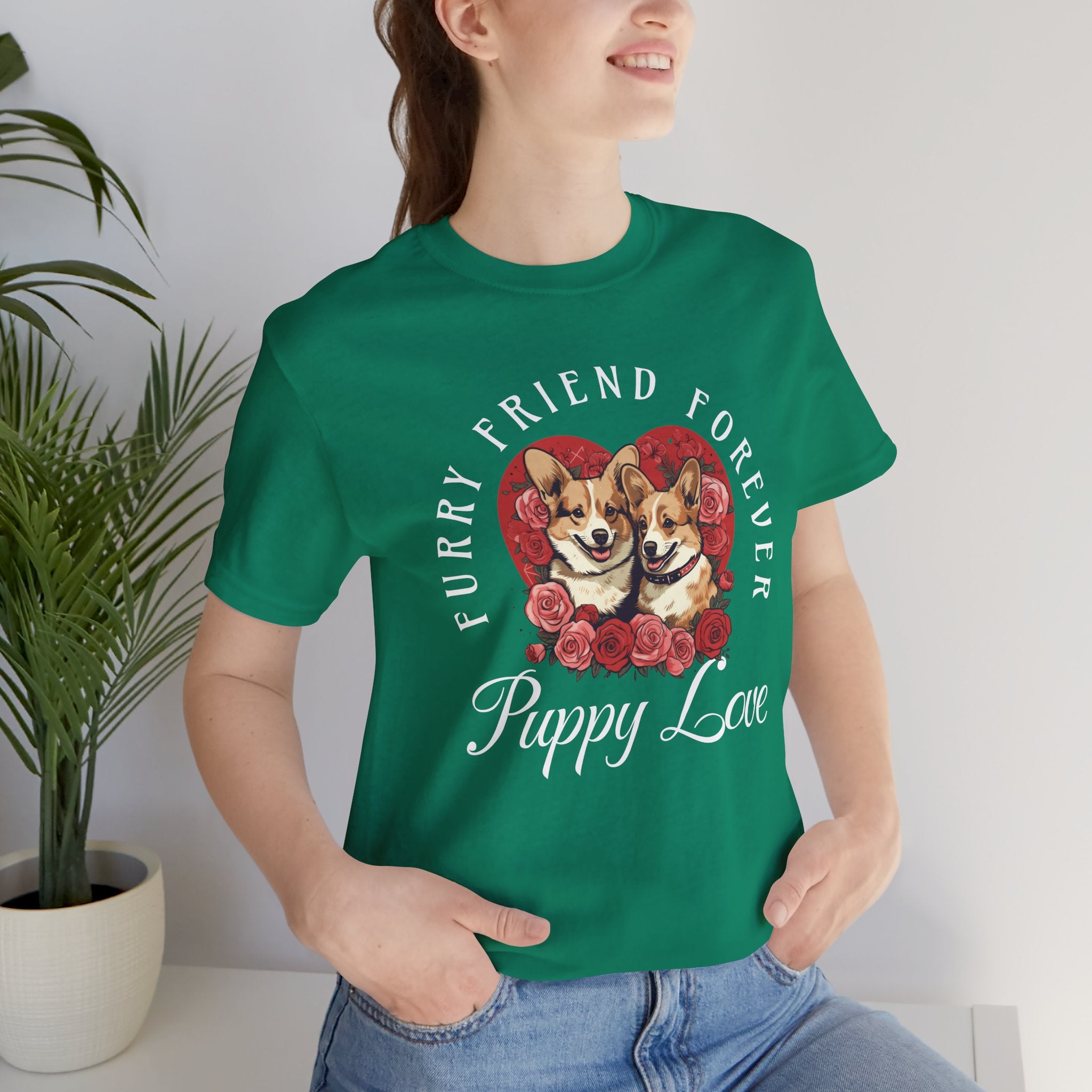 Puppy Love T-Shirt — "Furry Friend Forever" Corgi Tee
