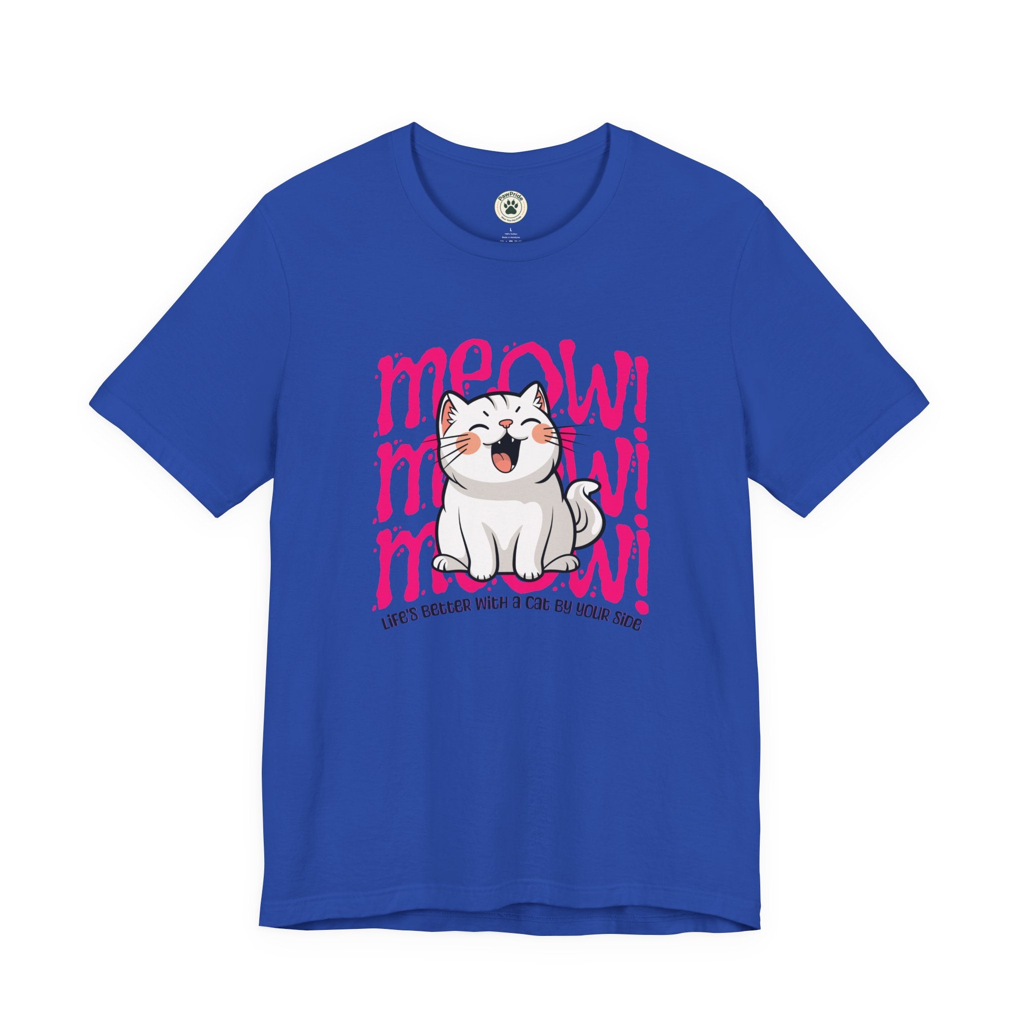 Meow Cat Graphic Tee — Cute Kawaii Cat "MEOW!" Shirt