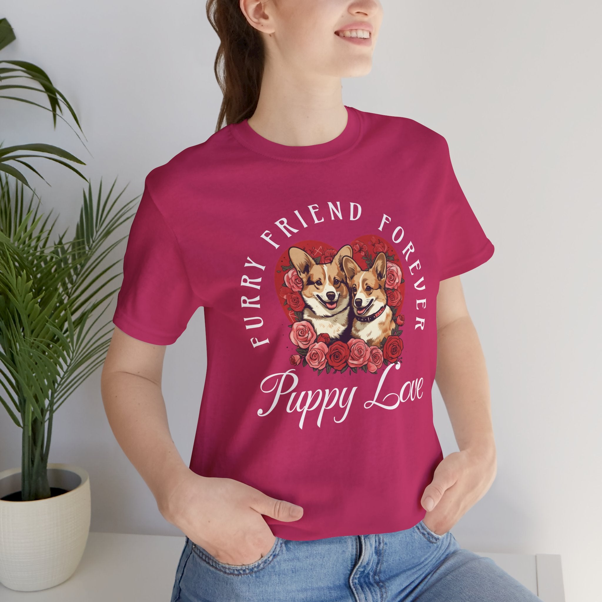 Puppy Love T-Shirt — "Furry Friend Forever" Corgi Tee