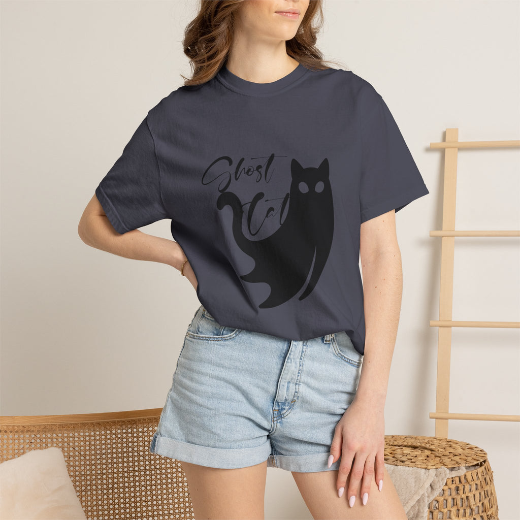 Ghost Cat T-Shirt — Cute Spooky Cat Graphic Tee