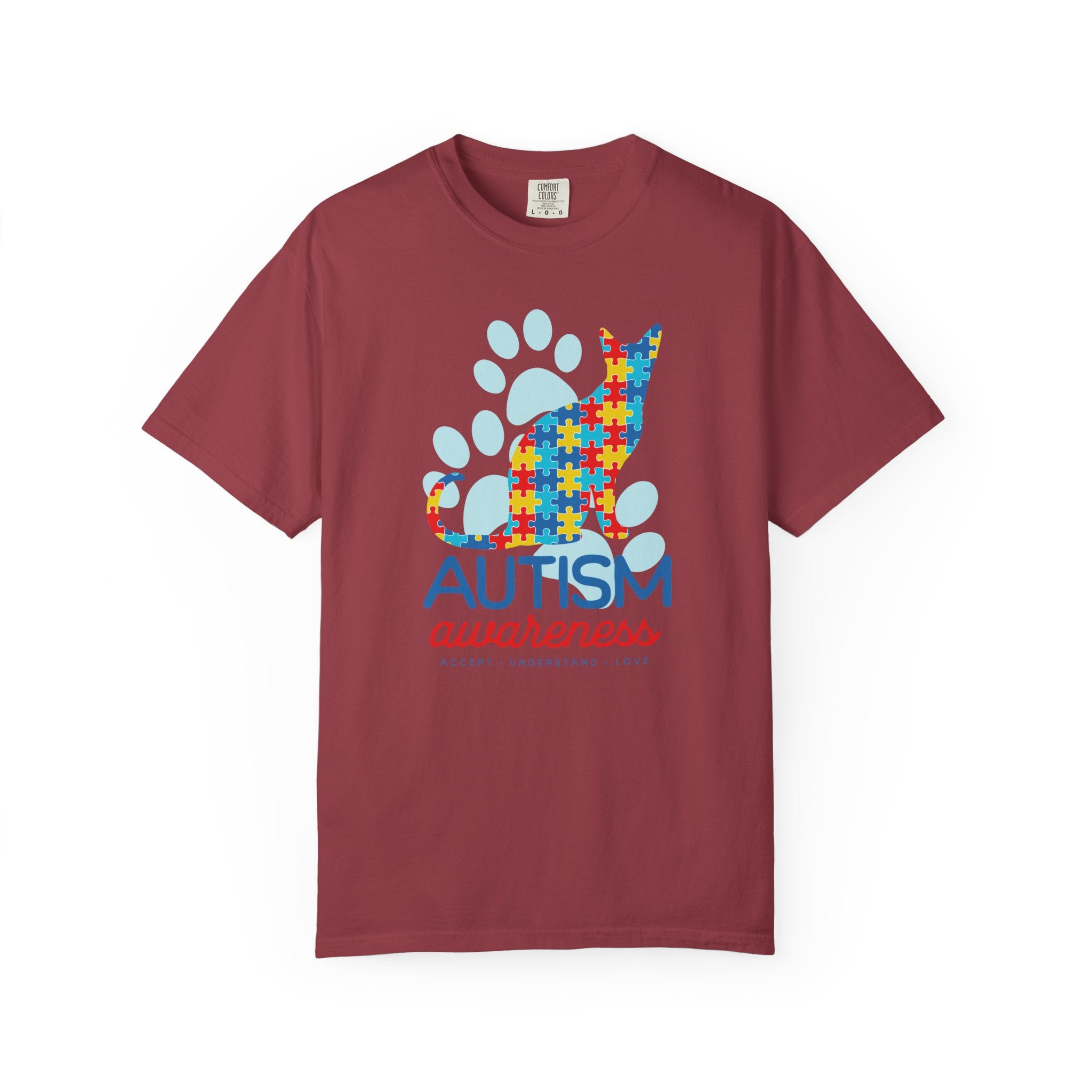 Autism Awareness Puzzle Cat T-Shirt — Support & Awareness Tee