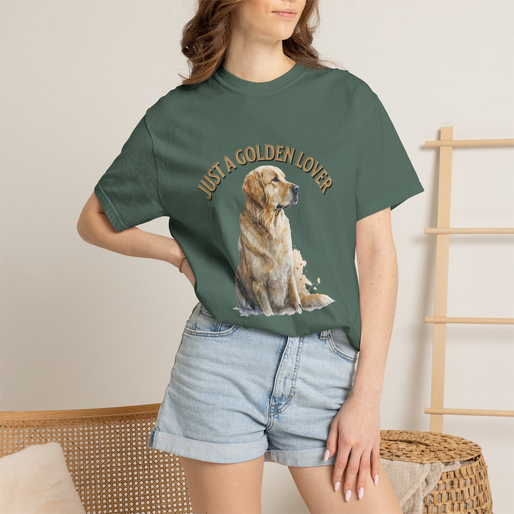 Just a Golden Lover T‑Shirt – Golden Retriever Dog Tee