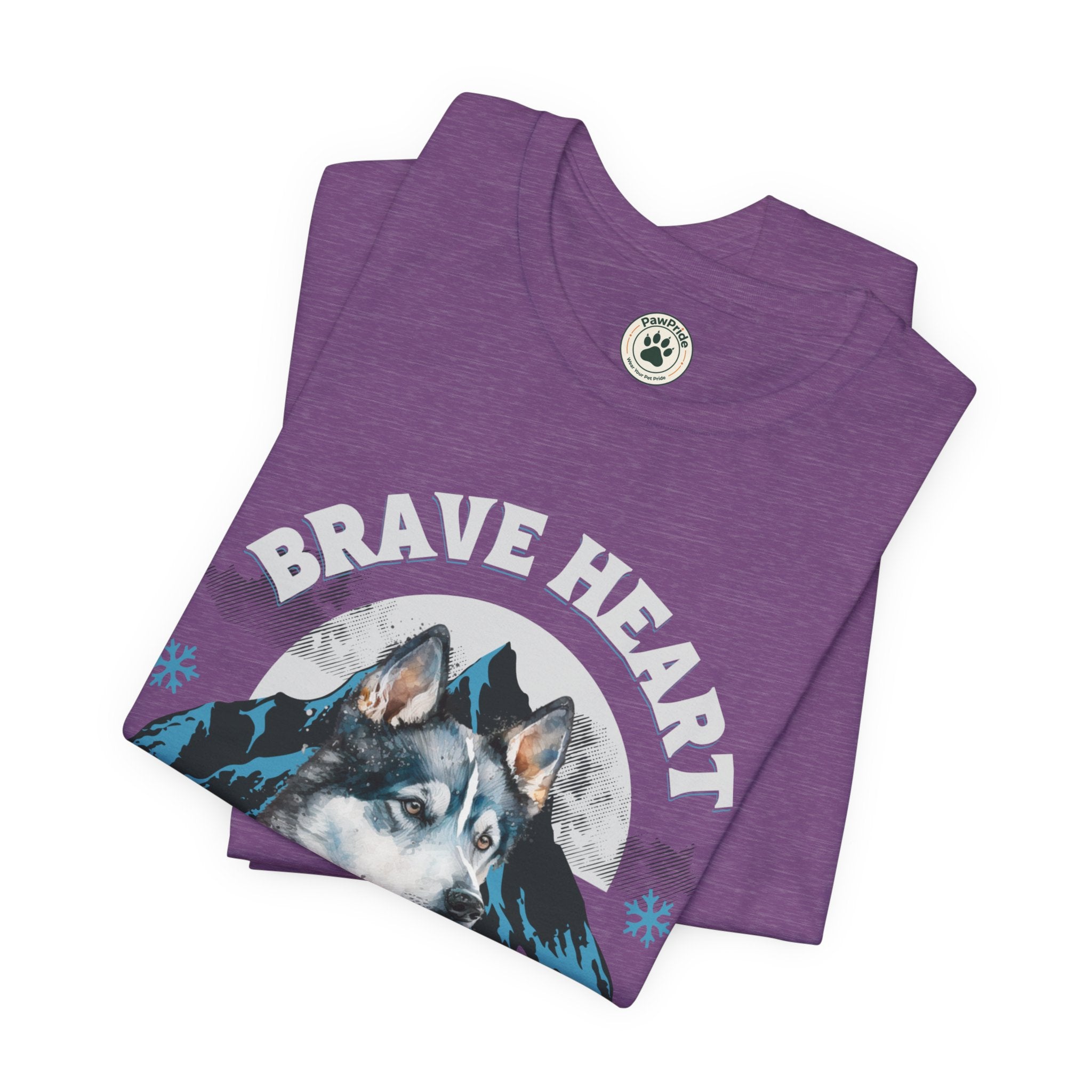 Husky T-Shirt "Brave Heart Loyal Soul" – Wildlife Mountain Graphic Tee
