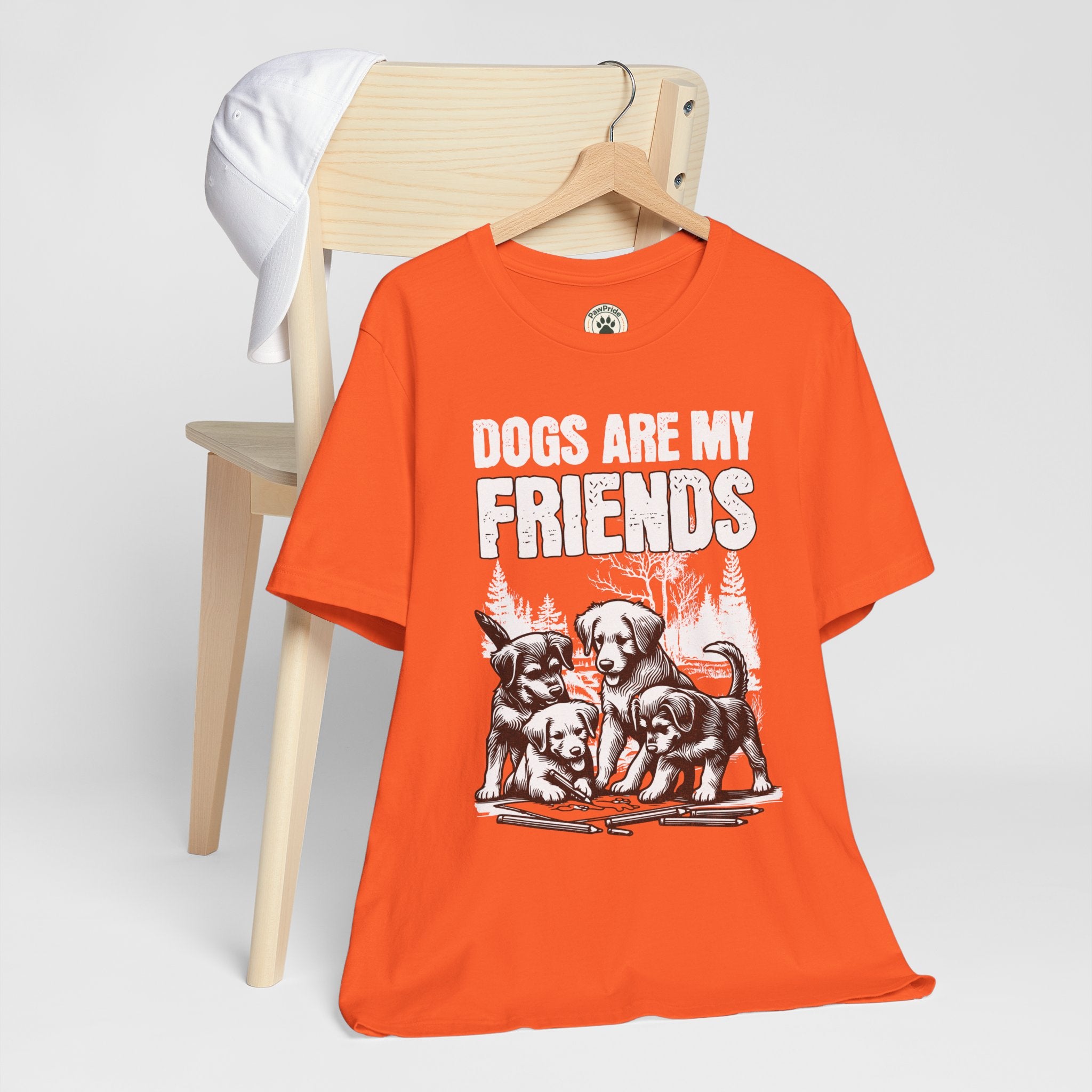Dogs Are My Friends T-Shirt — Cute Puppy Graphic Tee for Dog Lovers