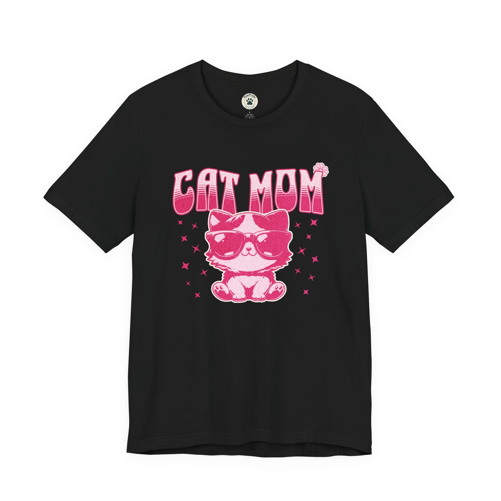 Cat Mom T-Shirt — Pink Cute Cat Graphic Tee