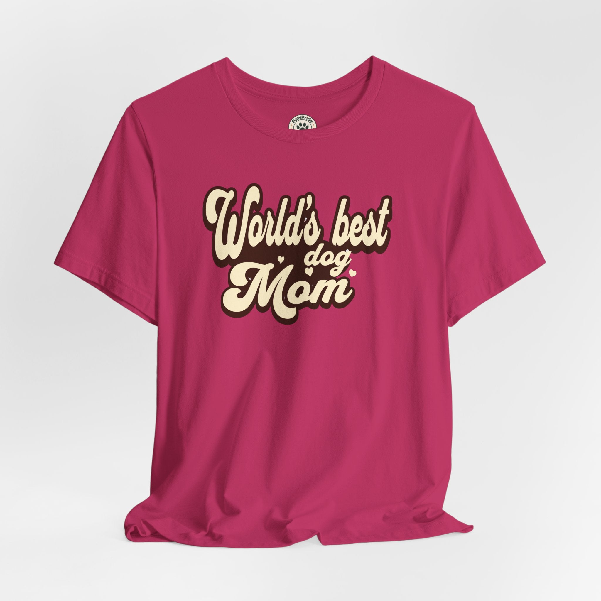 World's Best Dog Mom T-Shirt — Retro Script Pet Mom Tee
