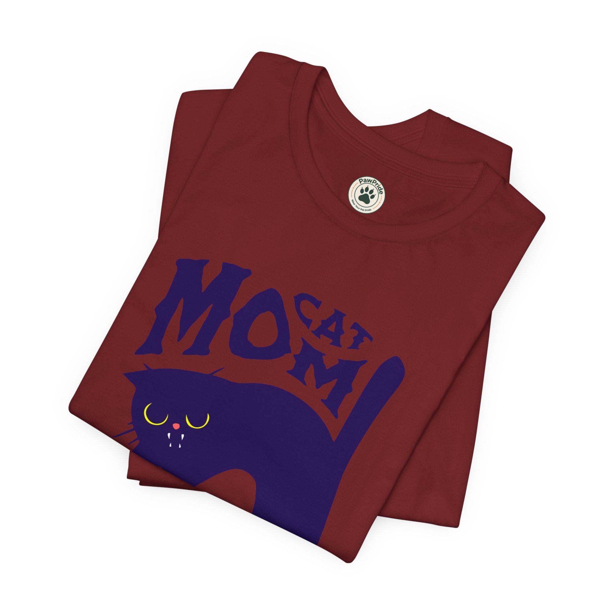 Cat Mom Graphic Tee — Cute Black Cat Illustration