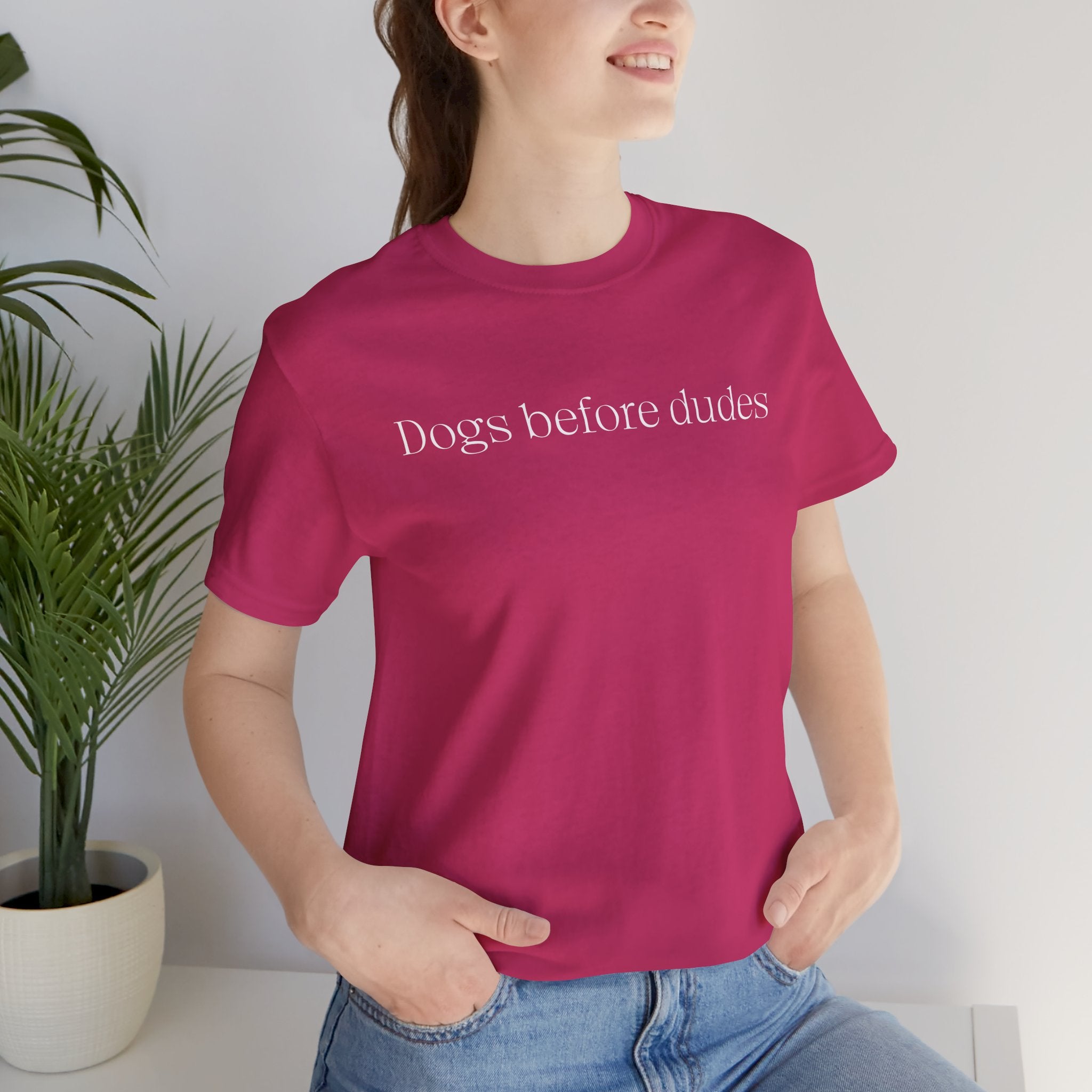 Dogs Before Dudes T‑Shirt — Funny Dog Lover Tee