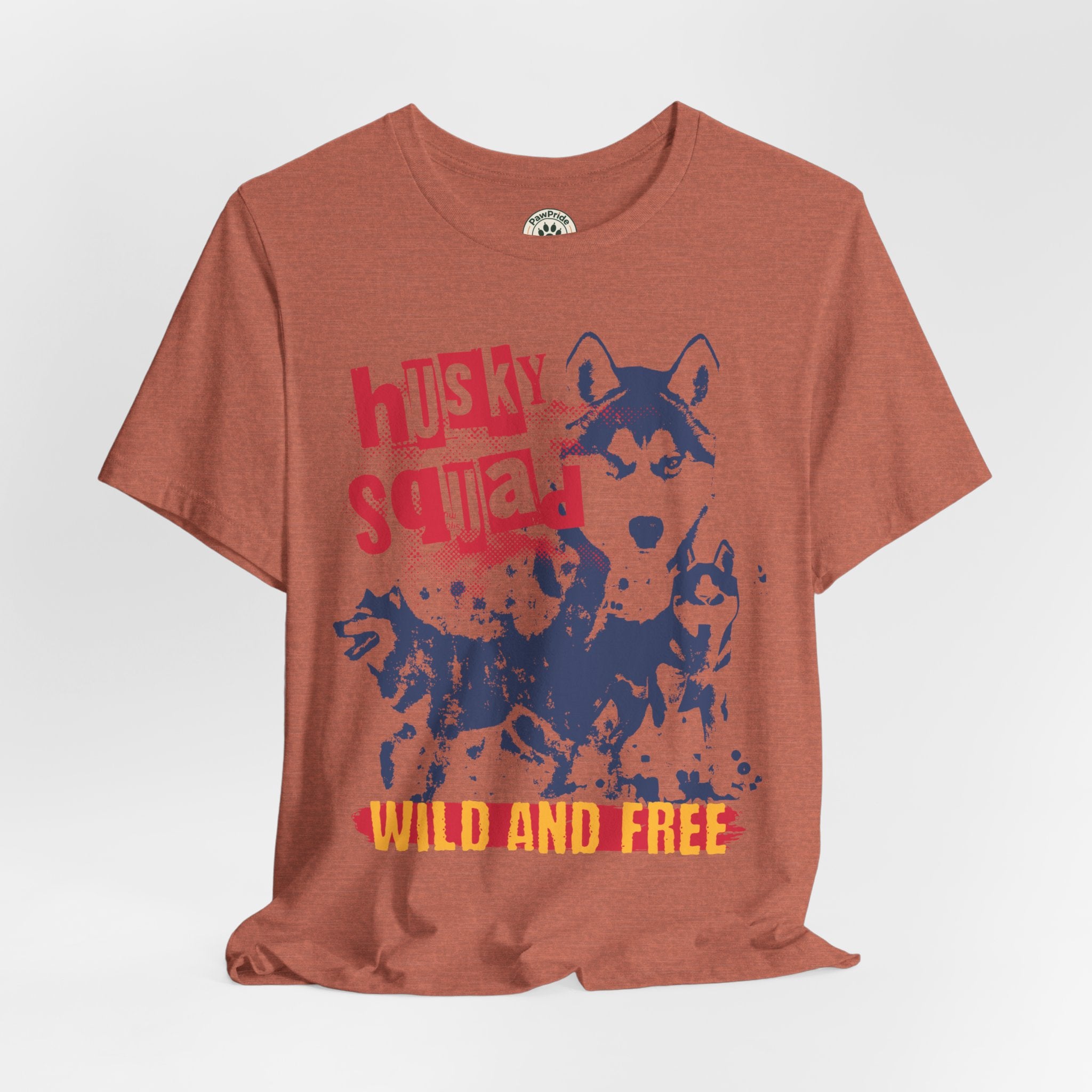 Husky Squad Tee — Wild and Free Siberian Husky Graphic T-Shirt