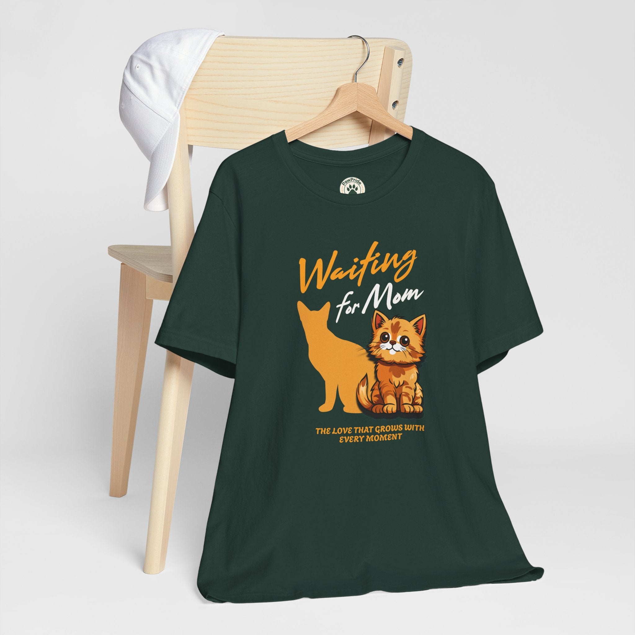 Waiting for Mom Cat T-Shirt — Cute Rescue Kitten Graphic Tee