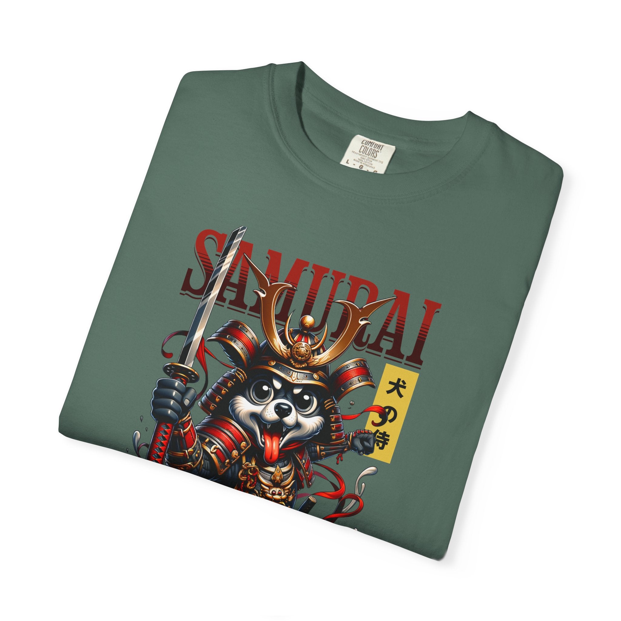 Samurai Raccoon T-Shirt — Cute Warrior Graphic Tee