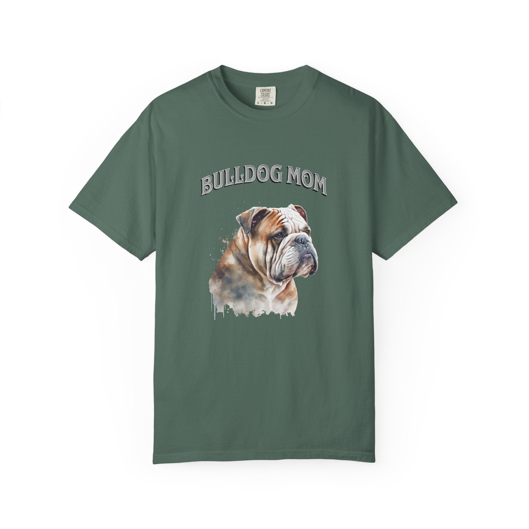 Bulldog Mom T-Shirt — Watercolor English Bulldog Tee for Dog Lovers