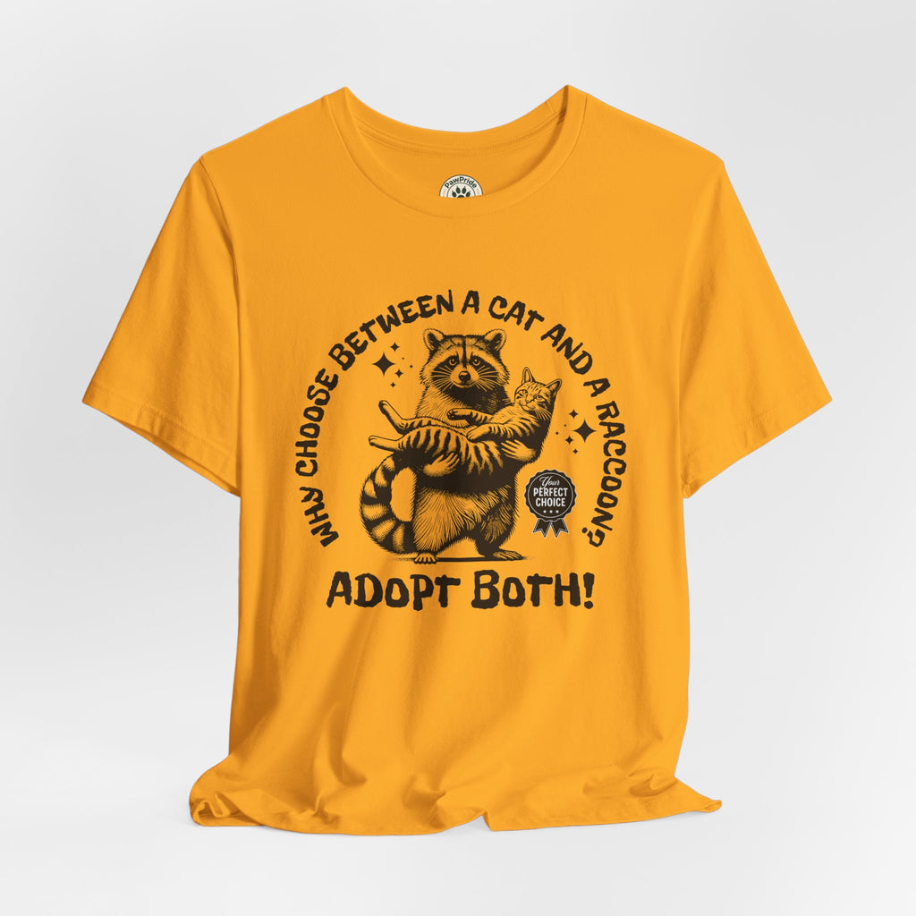 Adopt Both! Raccoon & Cat Rescue T-Shirt