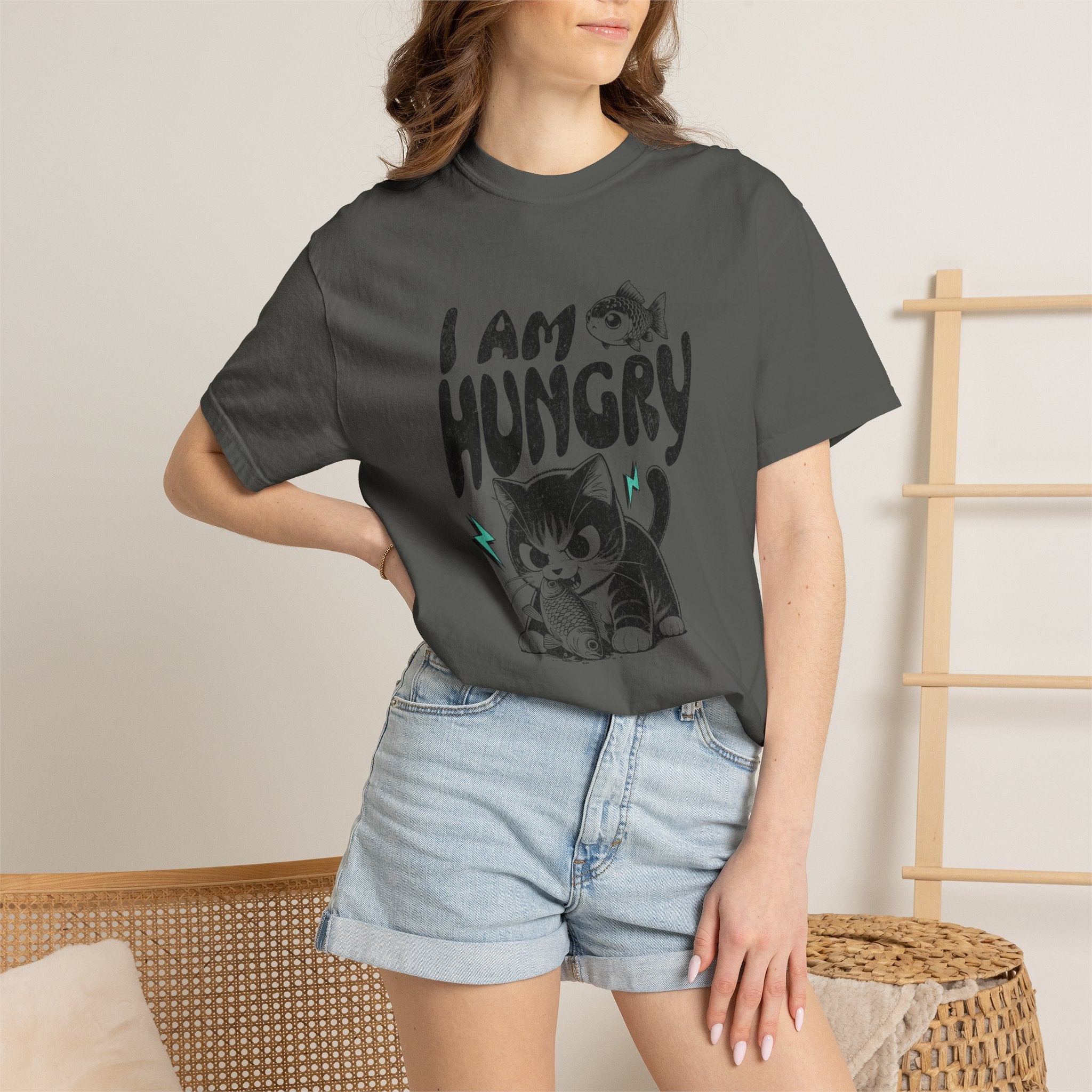 I Am Hungry Cat T-Shirt — Cute Kitten Graphic Tee