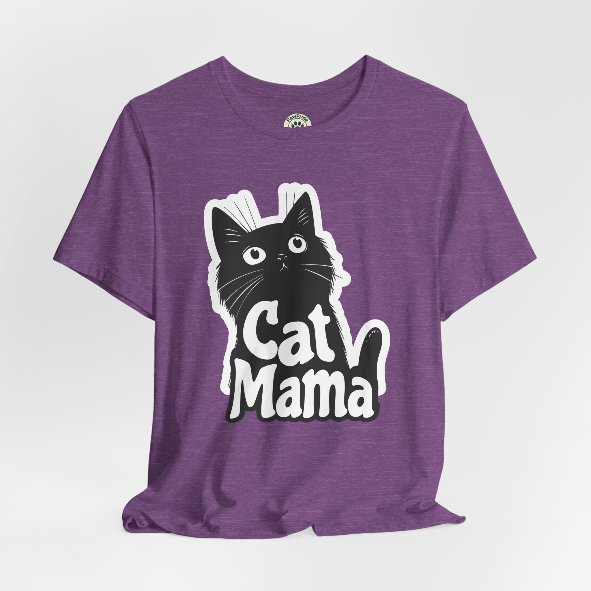 Cat Mama T-Shirt – Cute Black Cat Graphic Tee for Cat Lovers