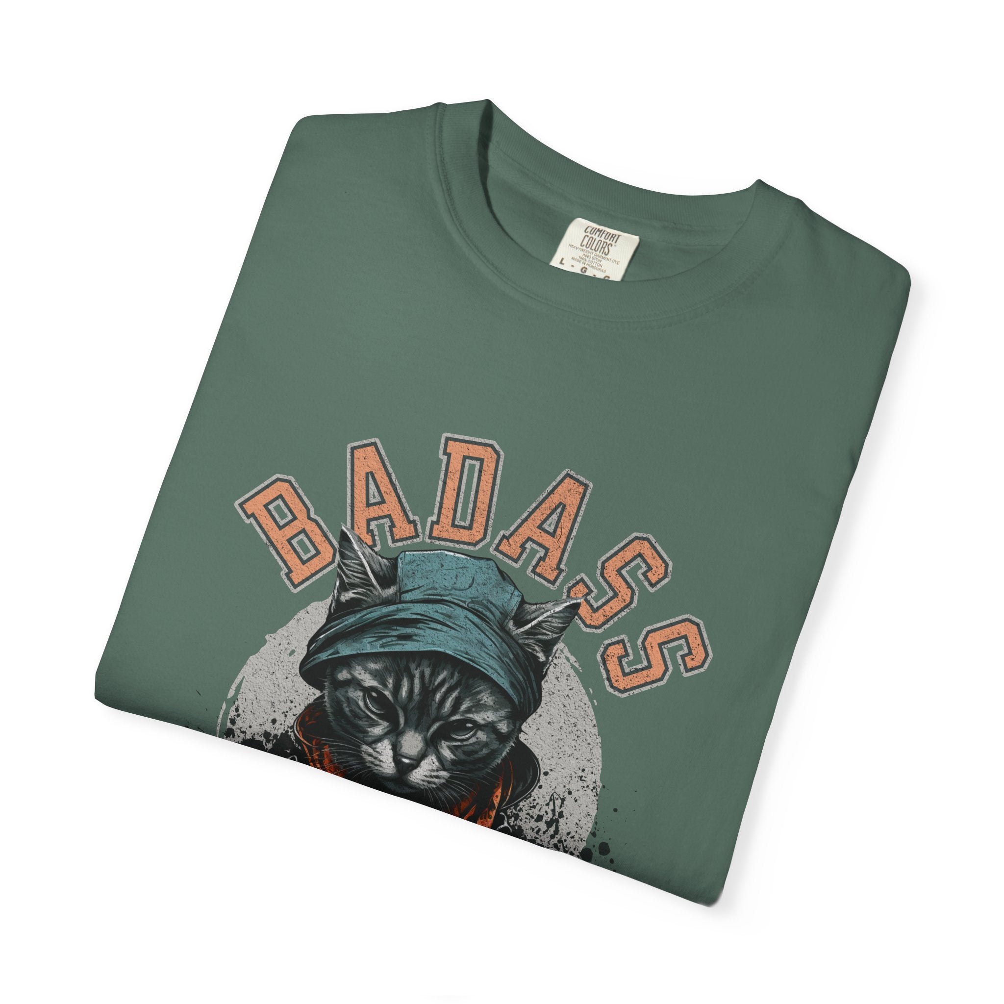 Badass Cat Dad T-Shirt — Graphic Cool Cat Father Tee