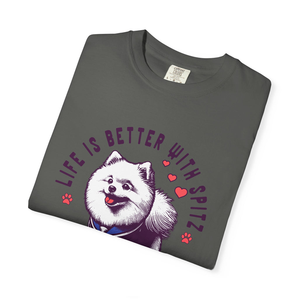 Spitz Love T-Shirt — "Life Is Better With Spitz" Cute Dog Graphic Tee