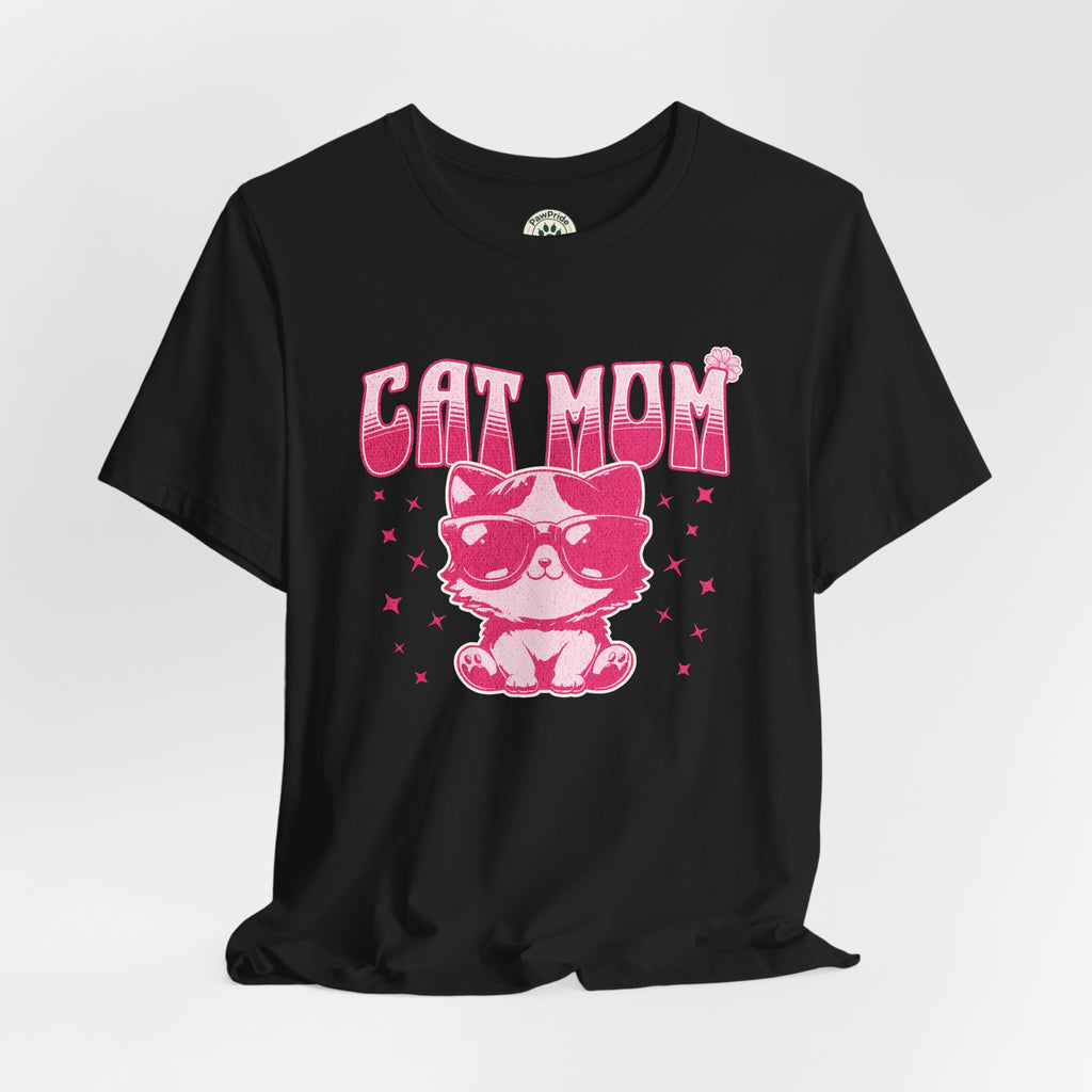 Cat Mom T-Shirt — Pink Cute Cat Graphic Tee