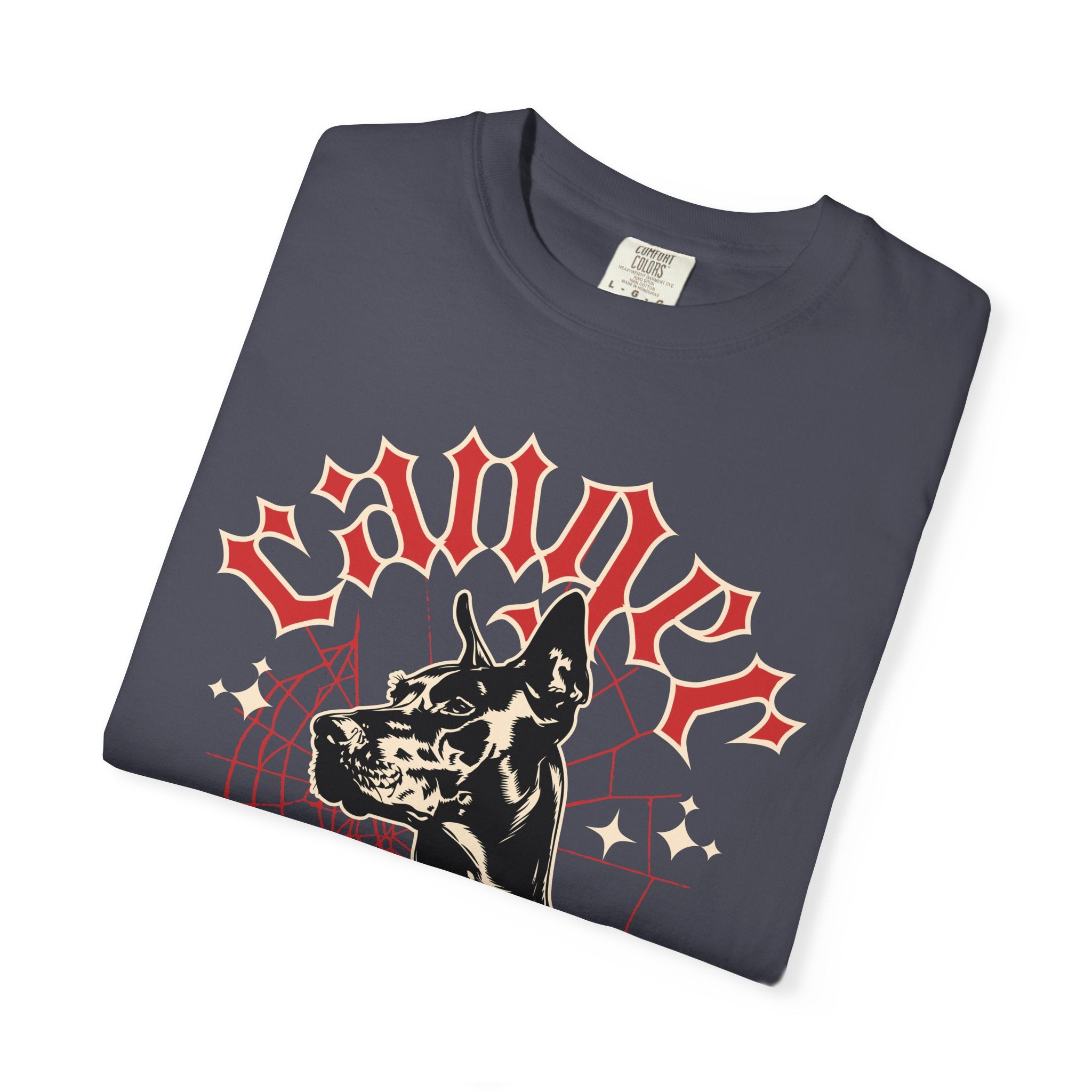 Doberman Graphic T-Shirt — Vintage “Winner” Dog Design