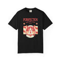 Purrfection Cat T-Shirt — "Purrfection Lives Nine Lives" Retro Cat Graphic Tee