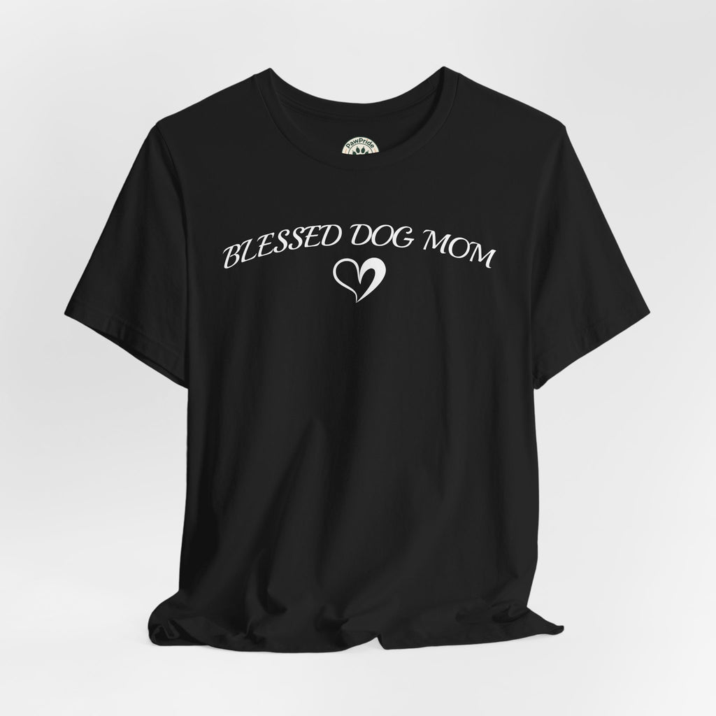 Blessed Dog Mom T-Shirt — Women’s Dog Lover Tee with Heart