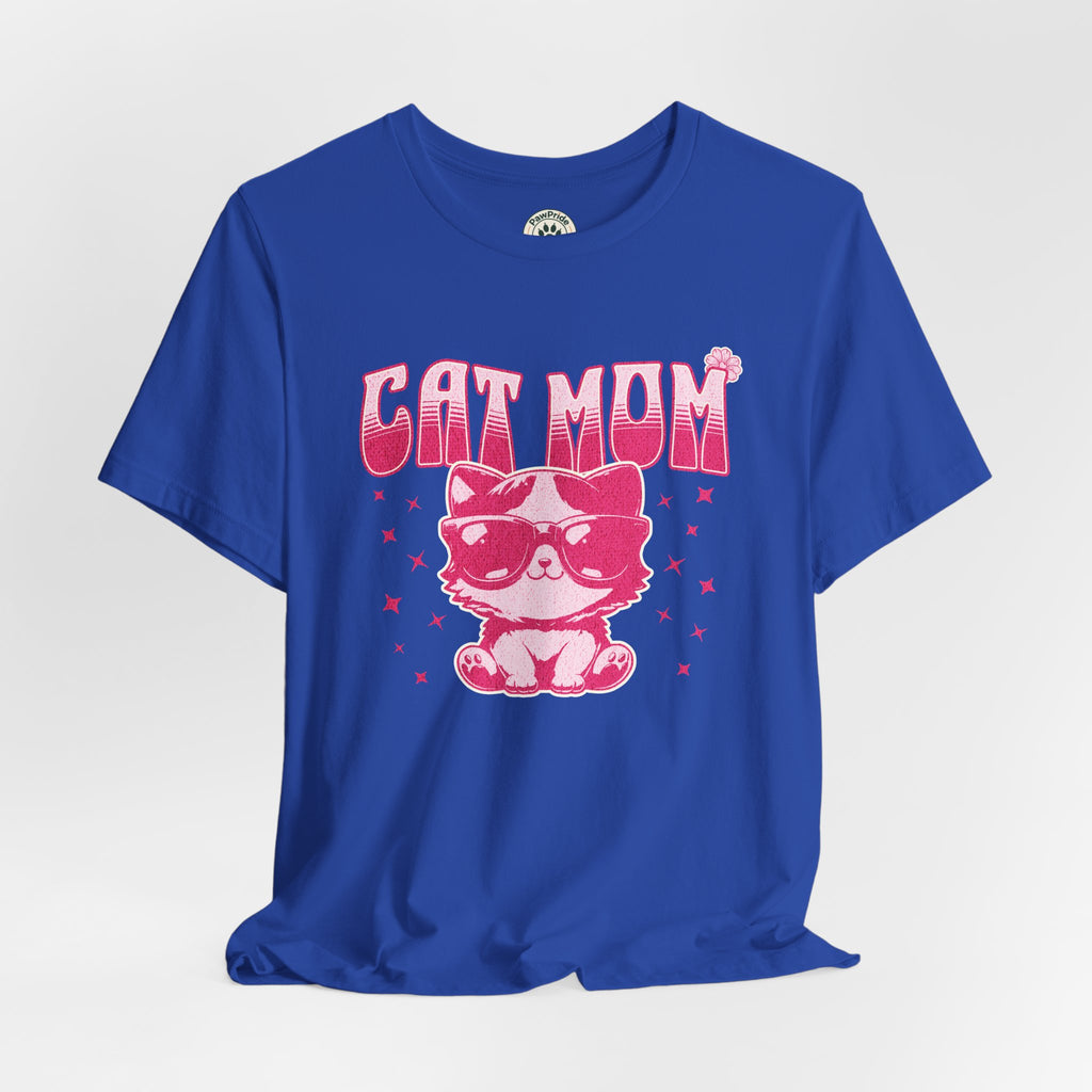 Cat Mom T-Shirt — Pink Cute Cat Graphic Tee
