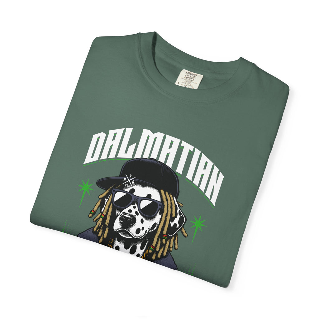 Dalmatian Street Graphic T-Shirt — Retro Hip-Hop Dog Tee