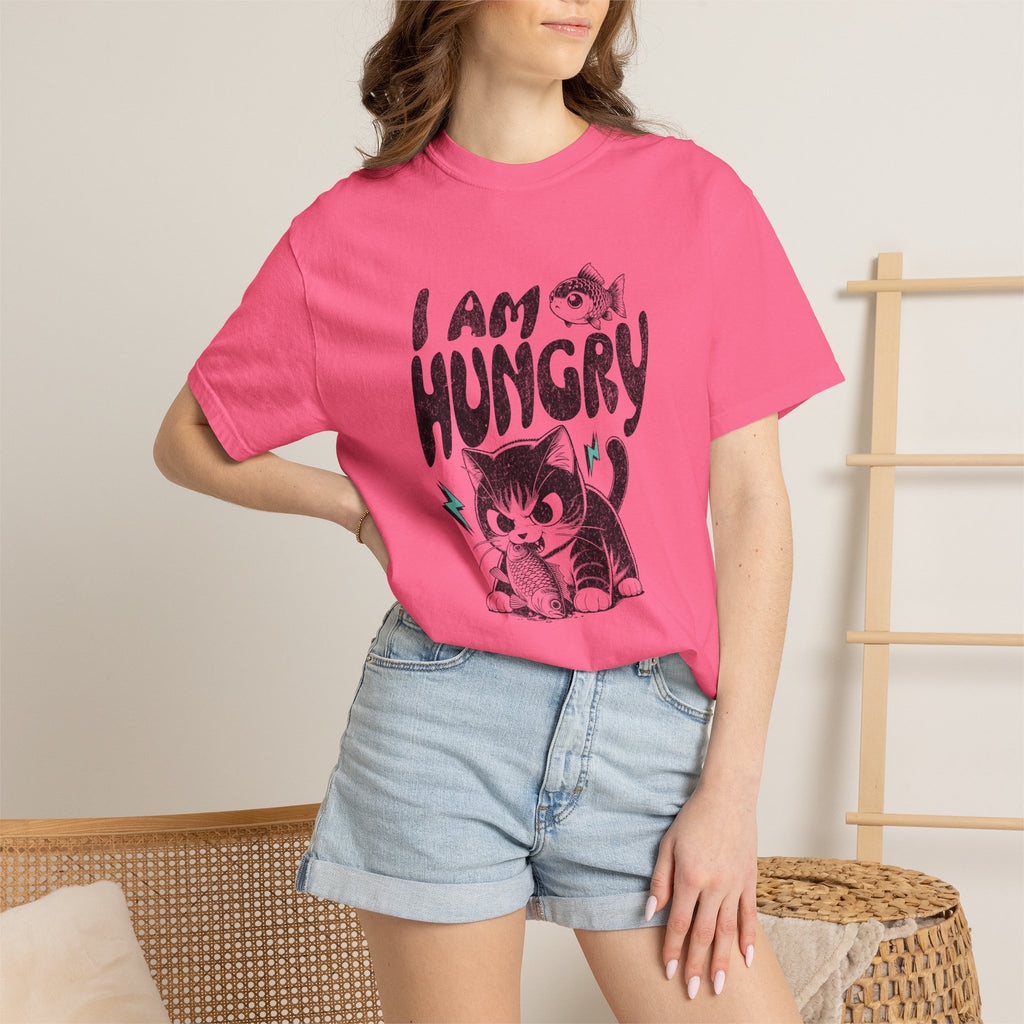 I Am Hungry Cat T-Shirt — Cute Kitten Graphic Tee