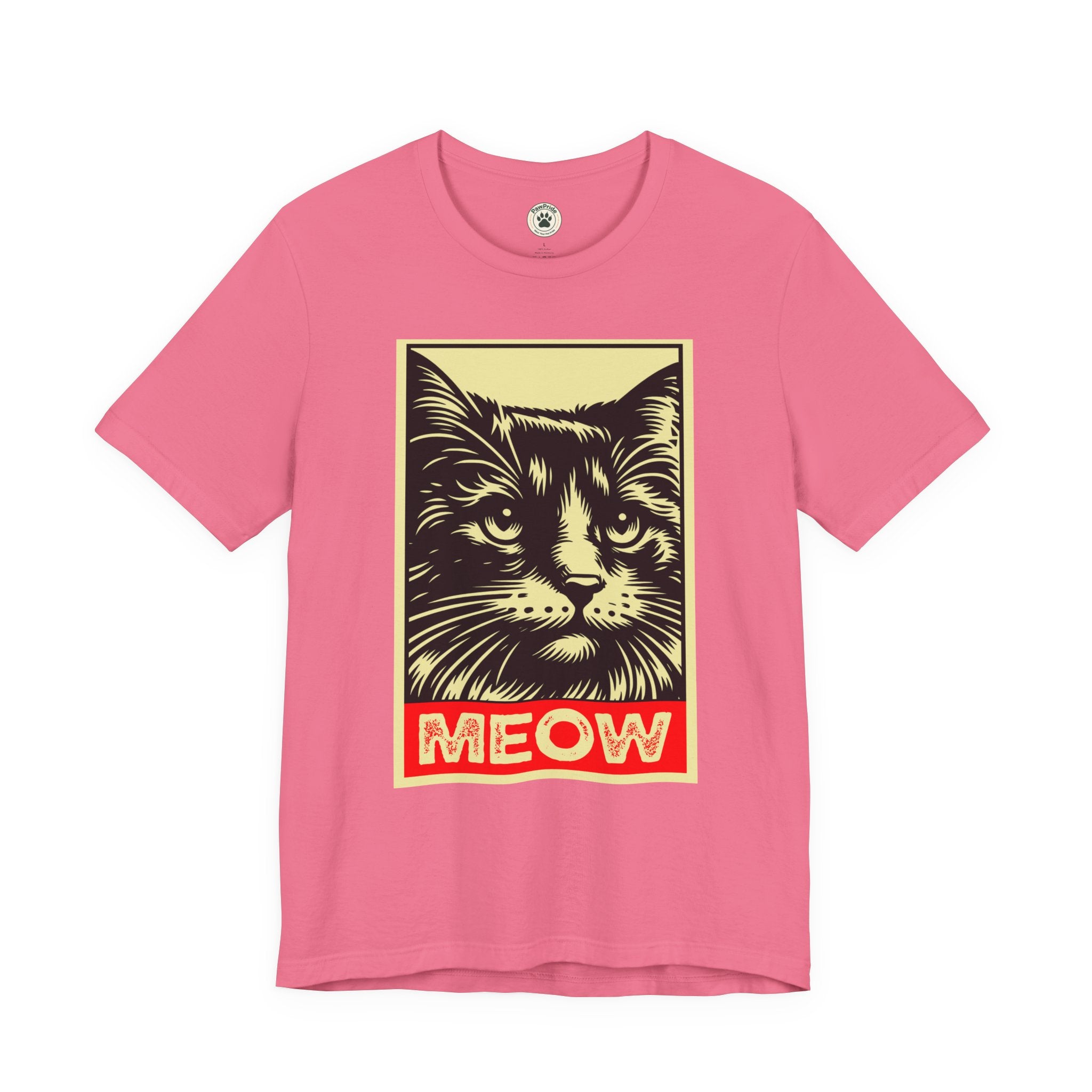 Meow Cat Portrait Tee — Graphic Cat Shirt