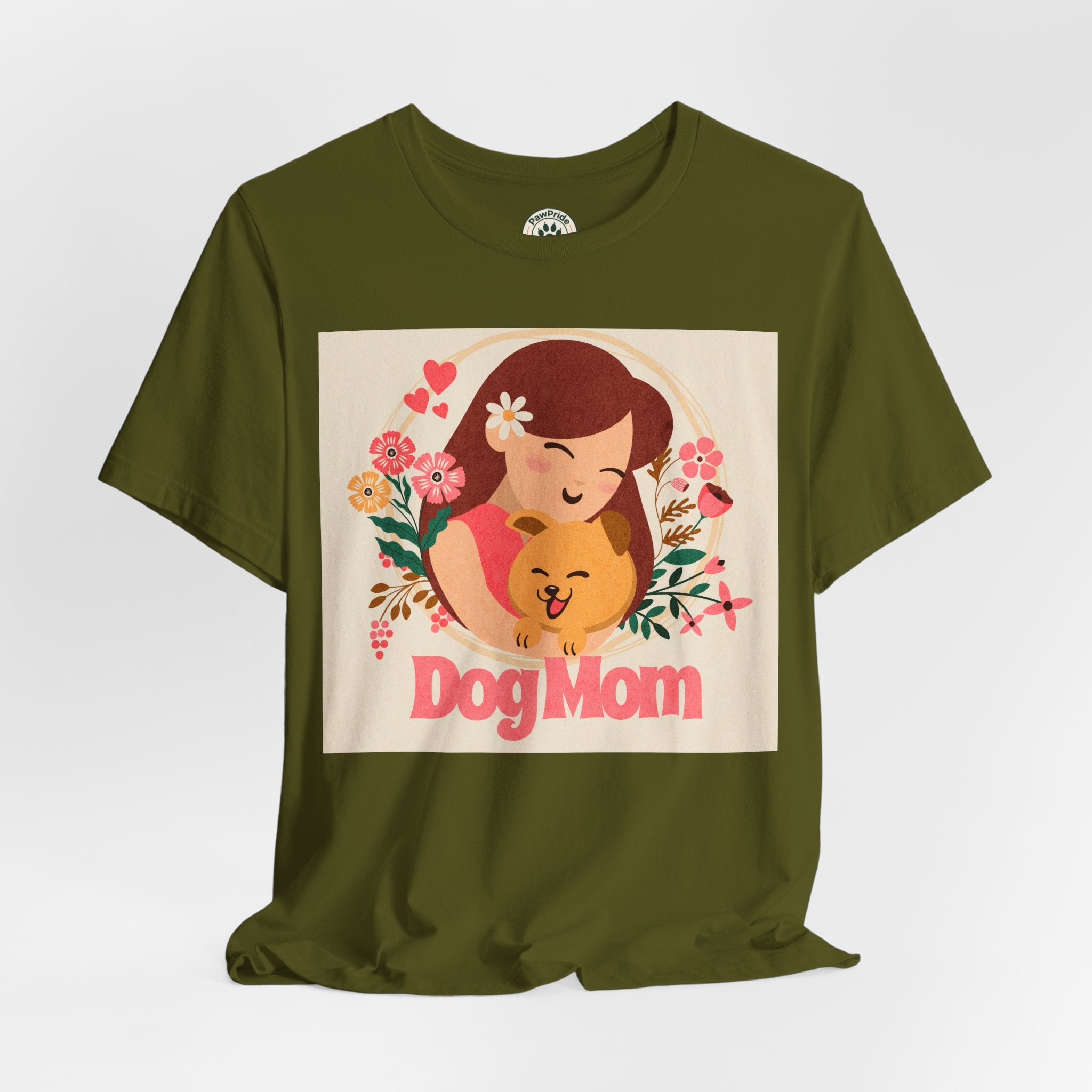 Dog Mom T-Shirt — Cute Floral Dog Mom Tee