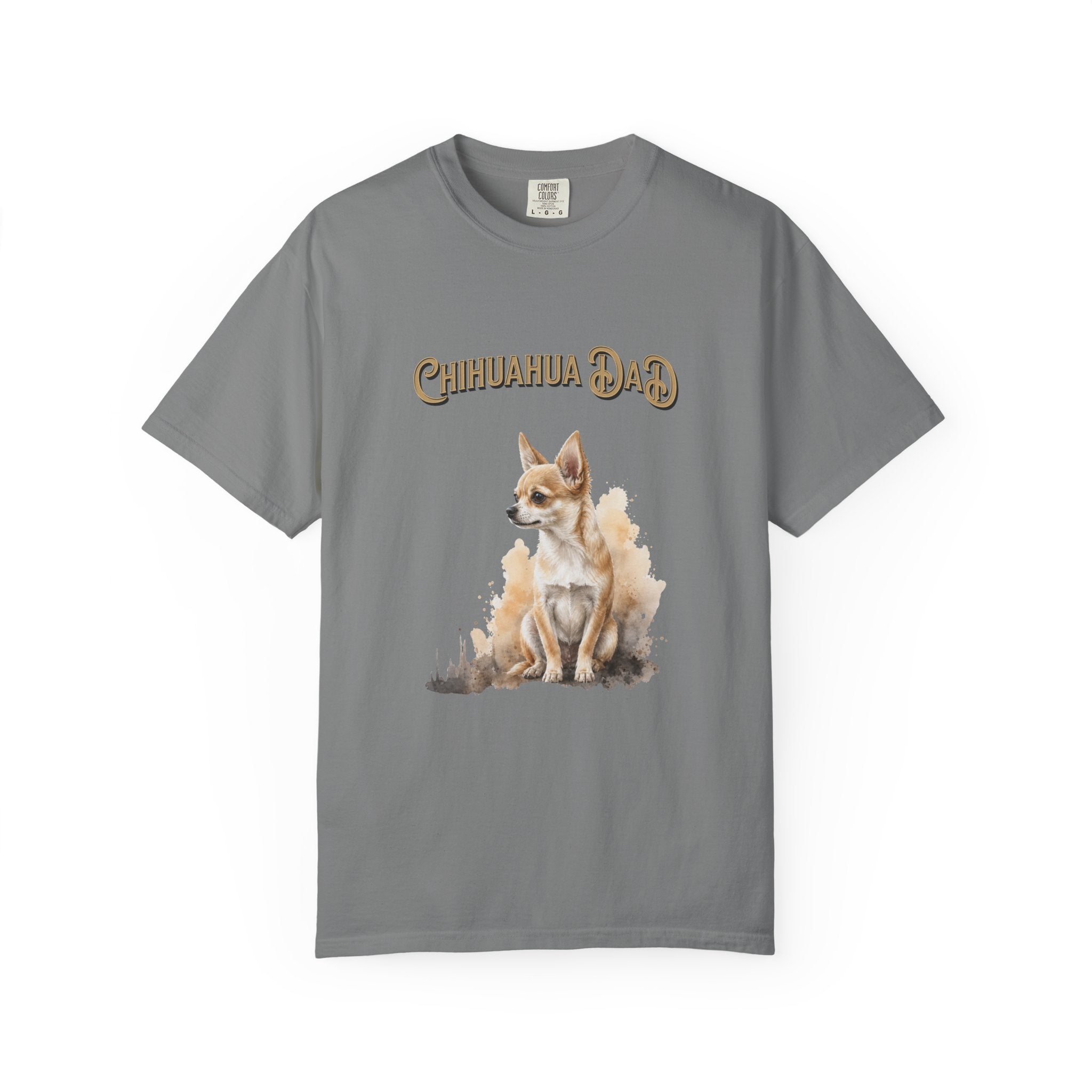 Chihuahua Dad T-Shirt — Watercolor Chihuahua Dad Tee for Dog Lovers