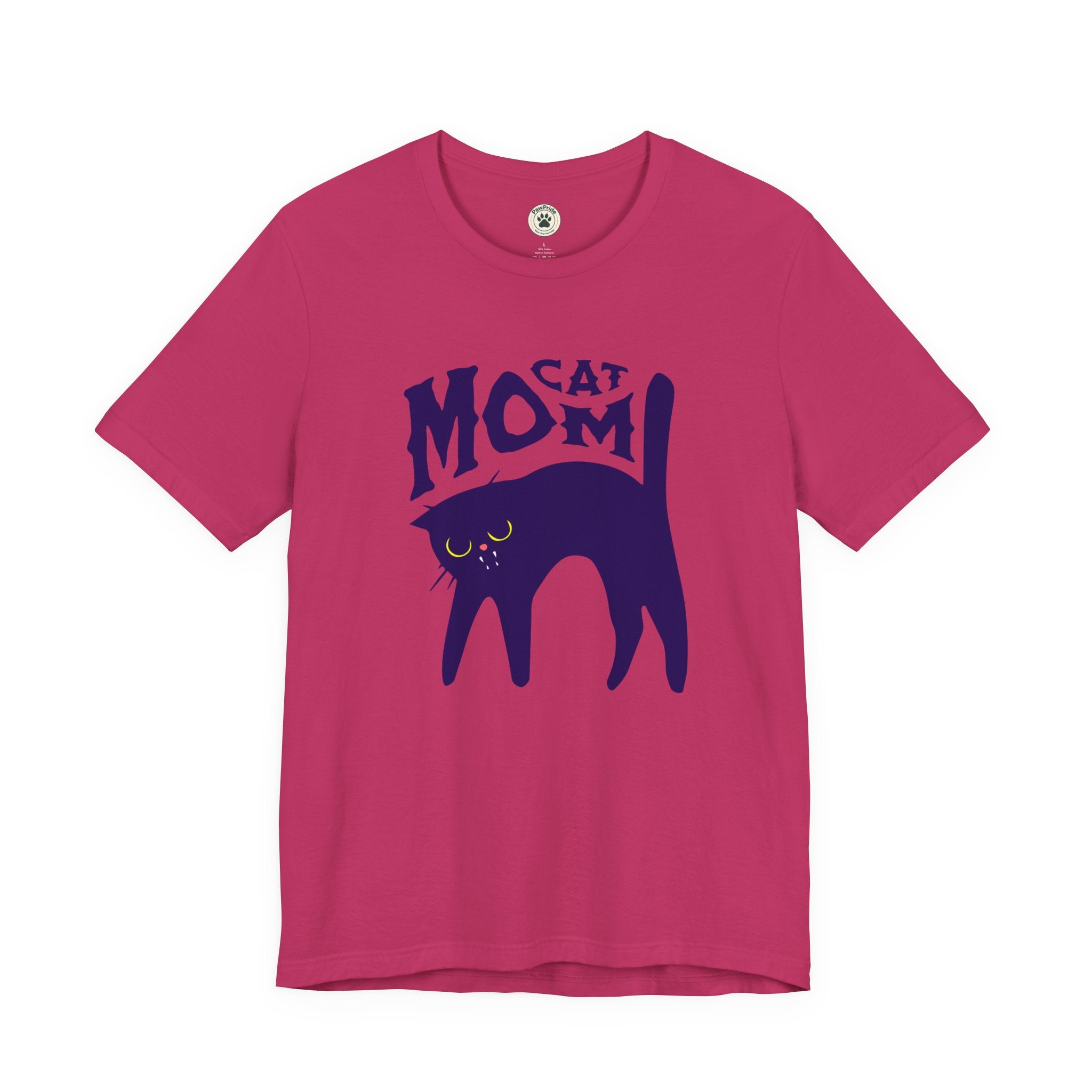 Cat Mom Graphic Tee — Cute Black Cat Illustration