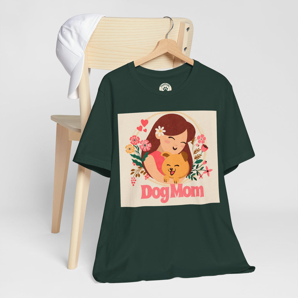Dog Mom T-Shirt — Cute Floral Dog Mom Tee