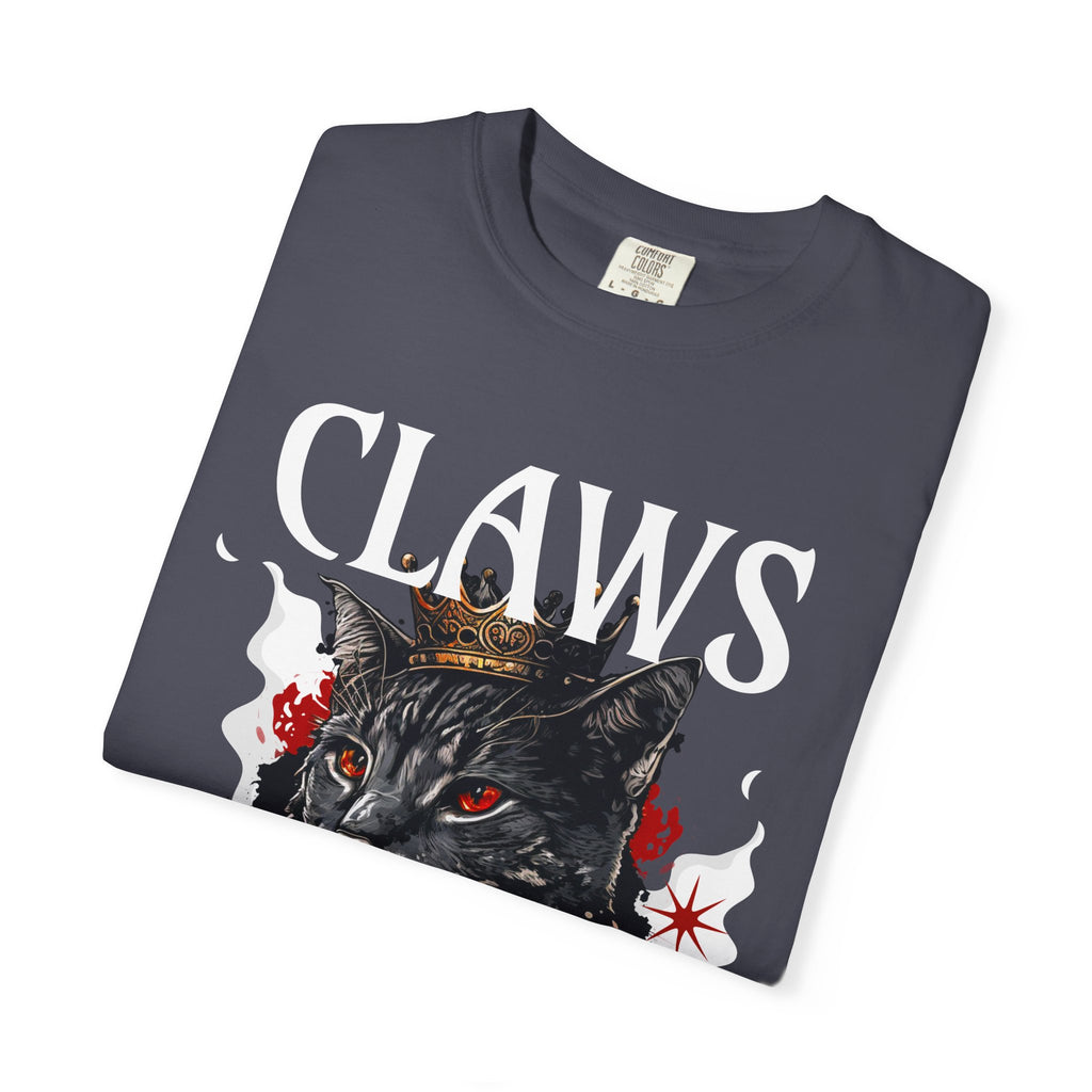 Claws Black Cat Graphic T-Shirt — Gothic Vintage Cat Tee