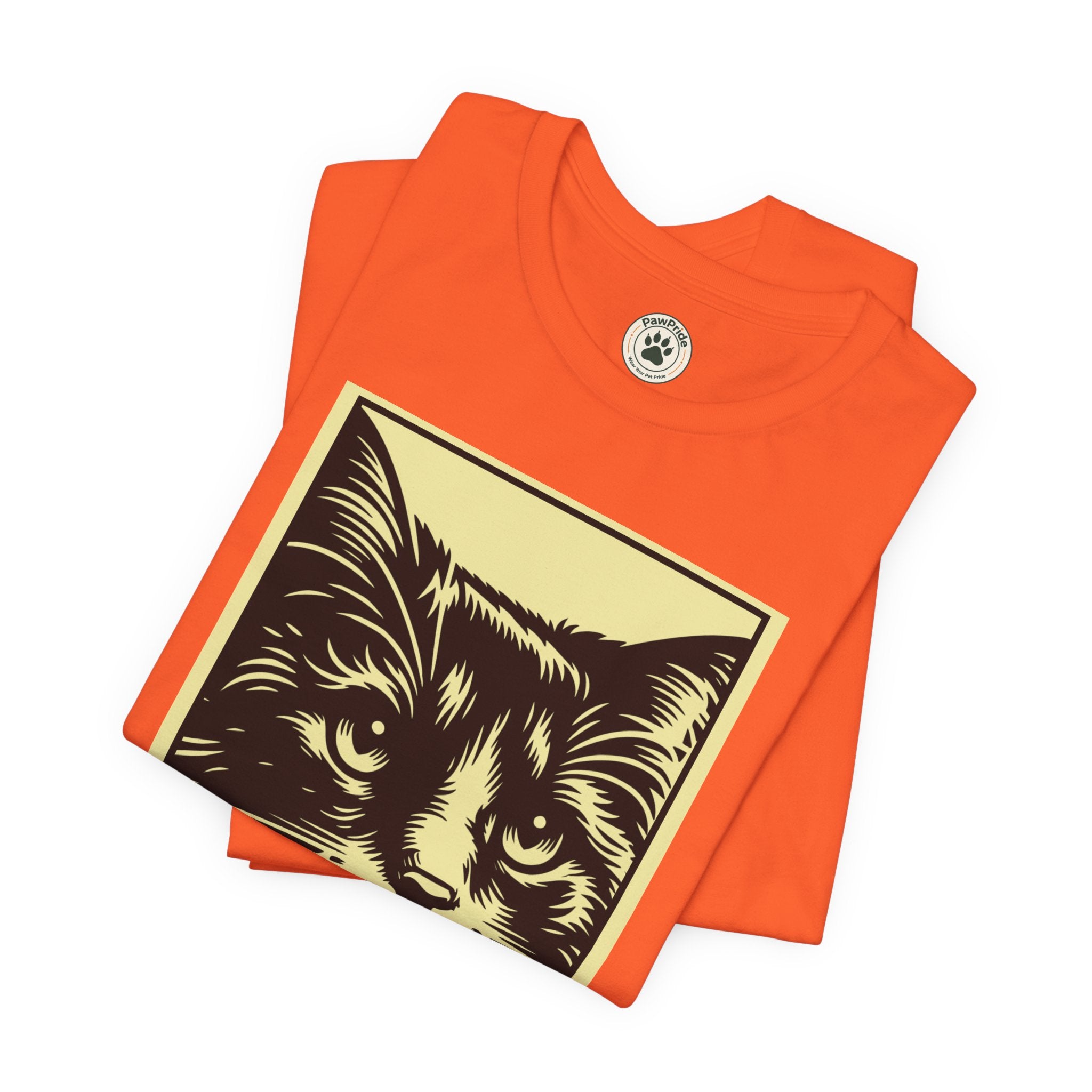 Meow Cat Portrait Tee — Graphic Cat Shirt