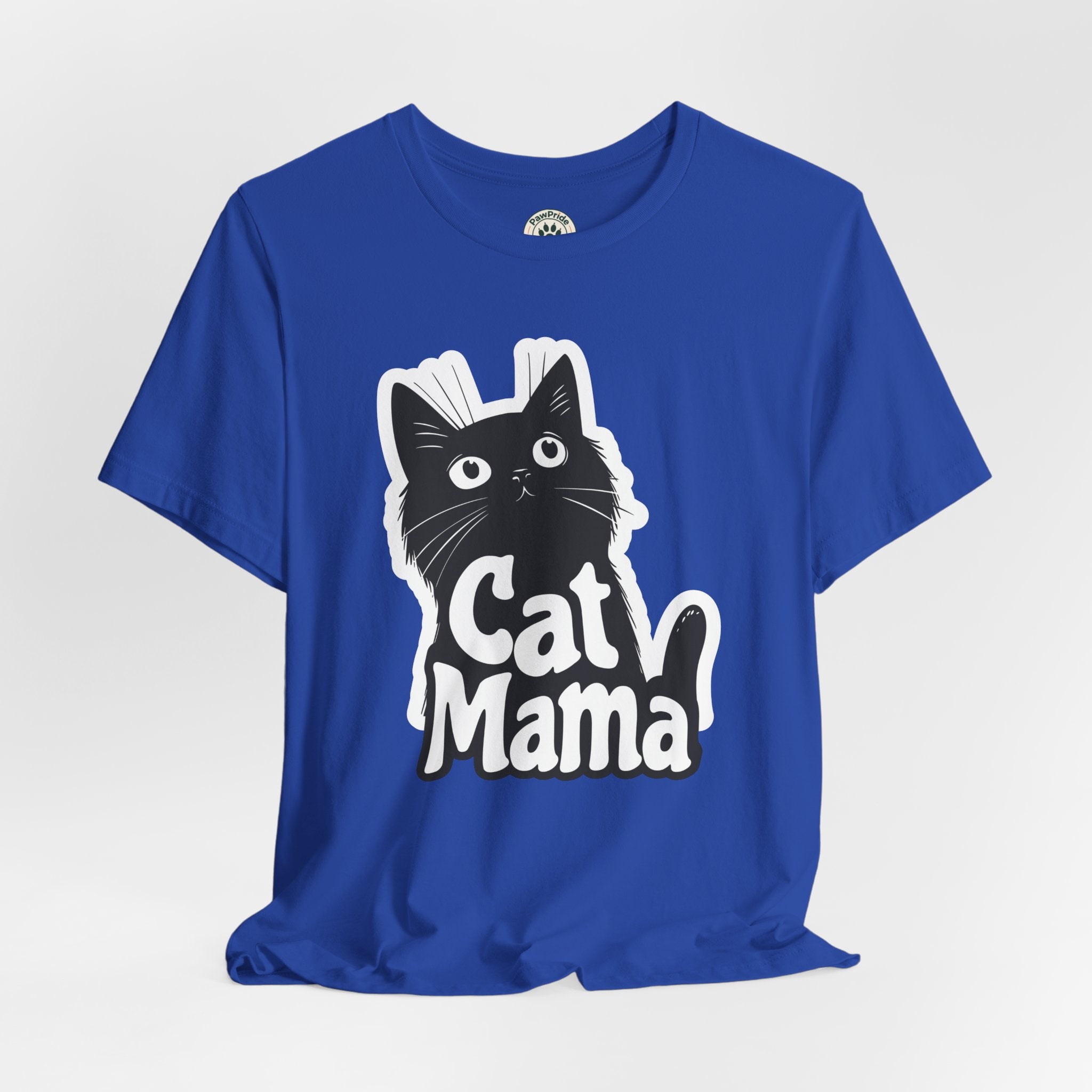 Cat Mama T-Shirt – Cute Black Cat Graphic Tee for Cat Lovers