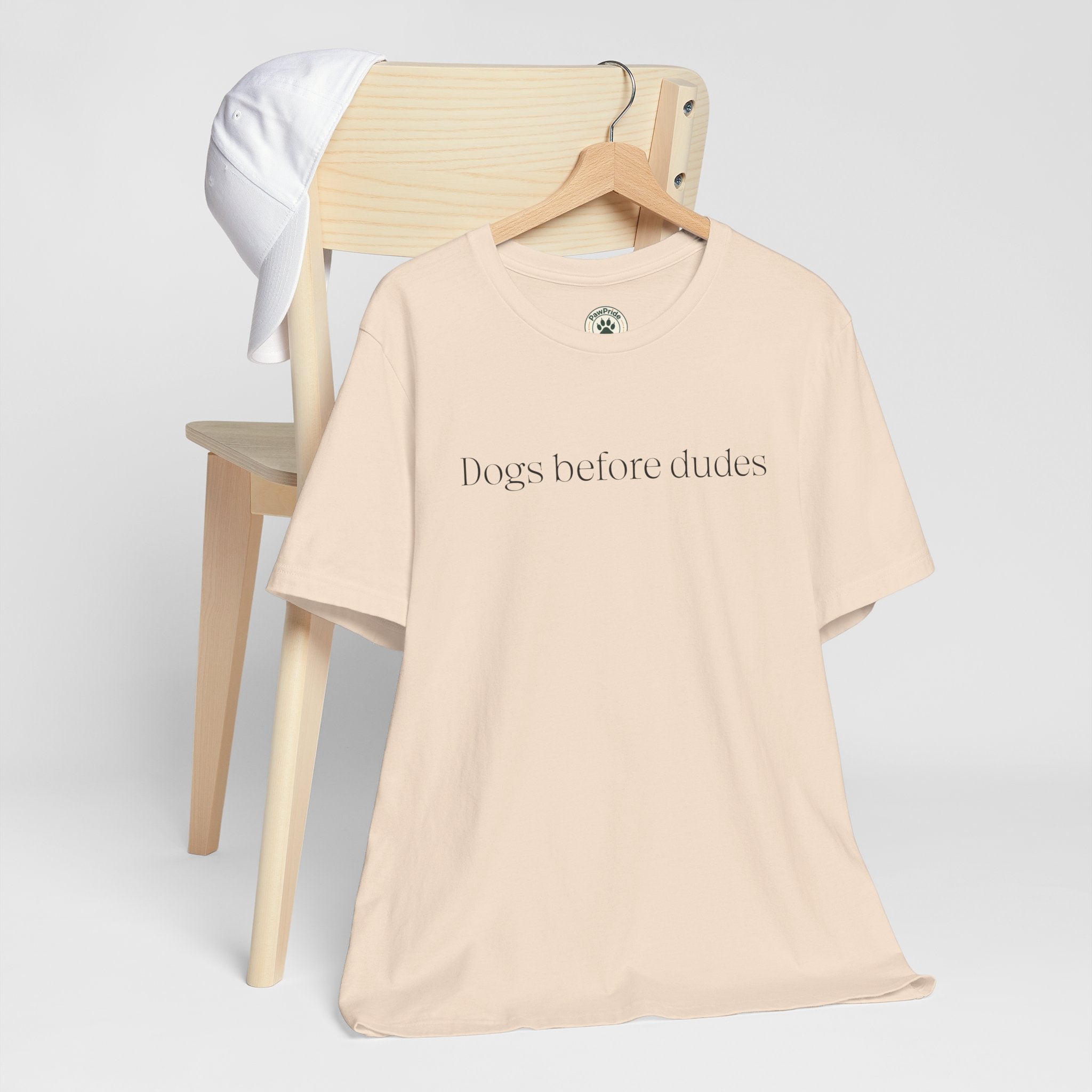 Dogs Before Dudes T-Shirt — Minimalist Dog Lover Tee
