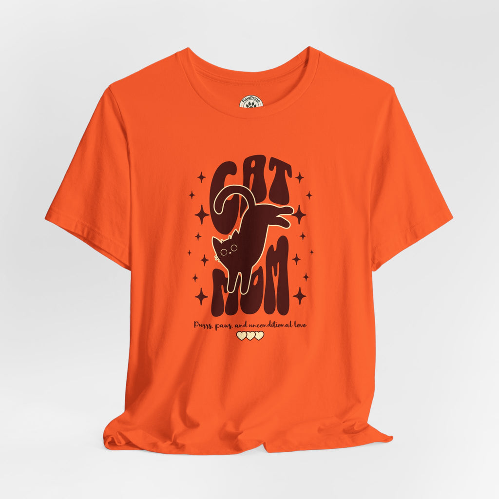Cat Mom Retro Graphic Tee — "Cat Mom" Vintage Cat Lover T‑Shirt